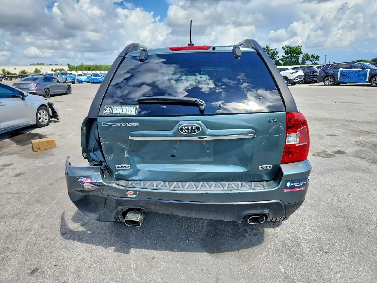 2009 Kia Sportage Lx Green vin: KNDJE723997601160