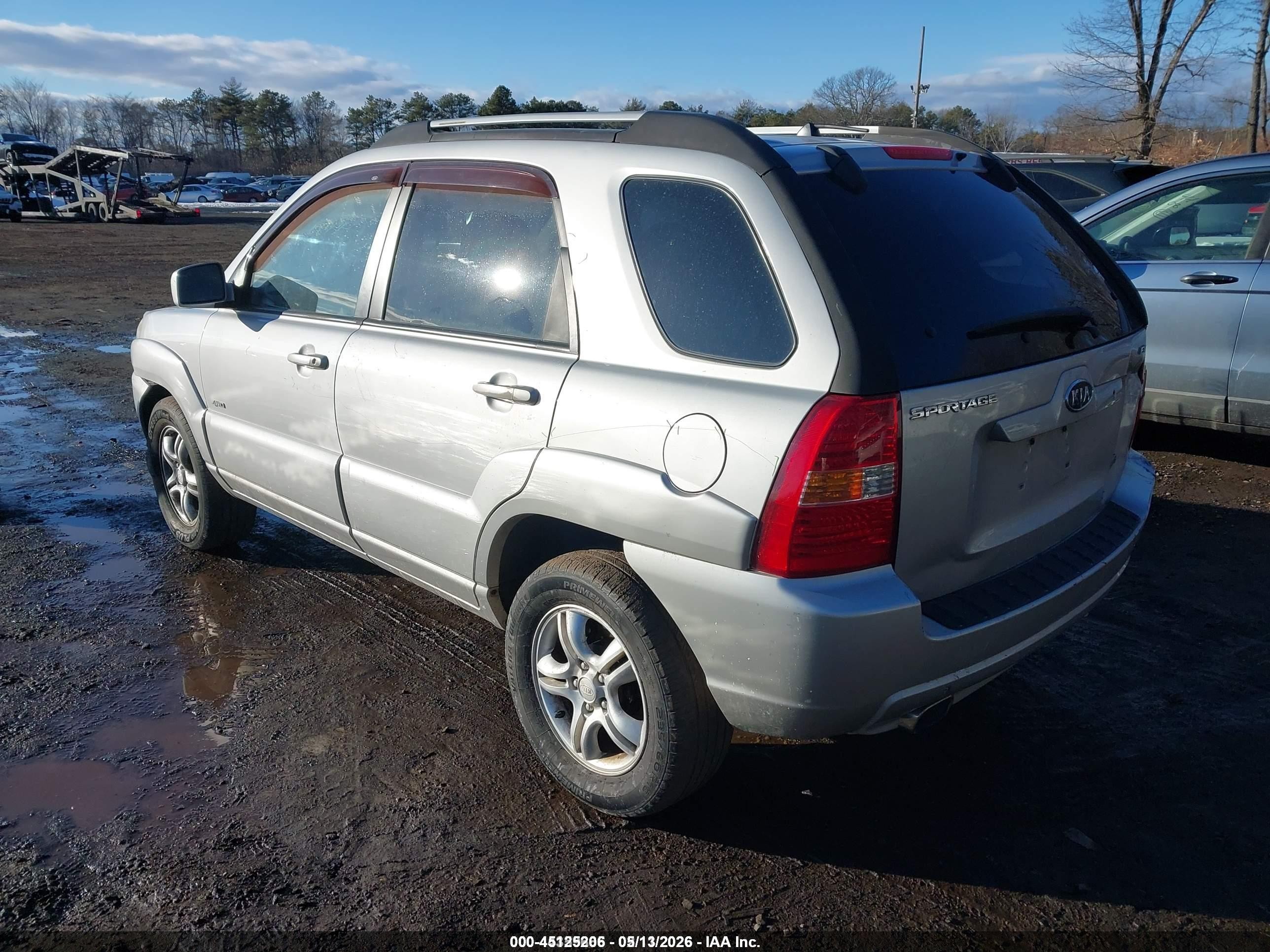 2005 Kia Sportage Ex V6/lx V6 Silver vin: KNDJE723X57063014