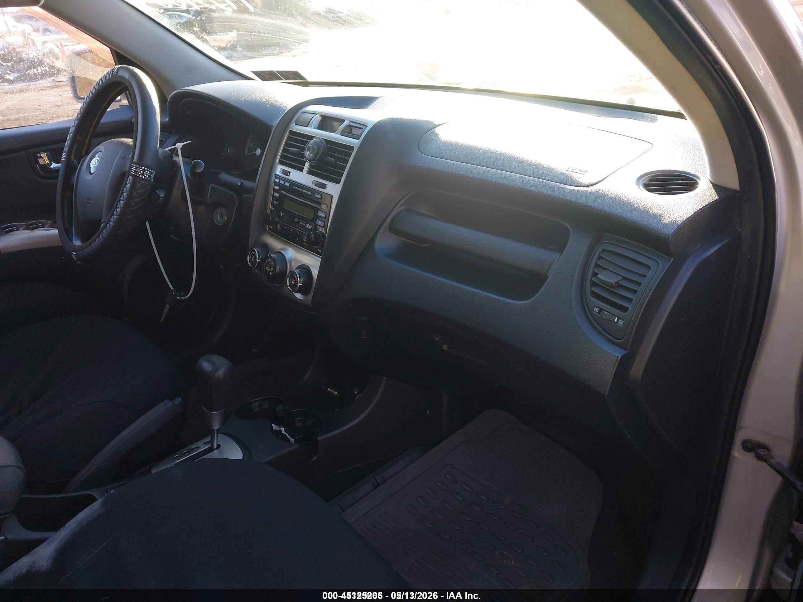 2005 Kia Sportage Ex V6/lx V6 Silver vin: KNDJE723X57063014