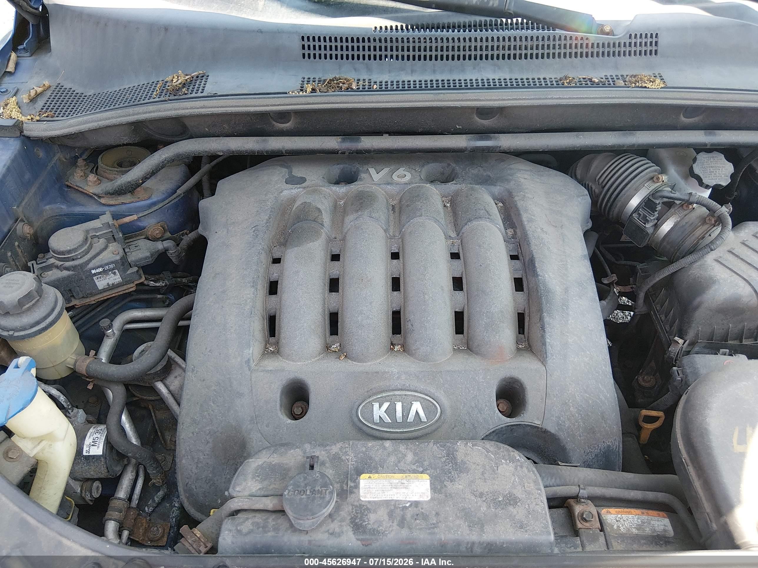 2007 Kia Sportage Lx V6 Blue vin: KNDJE723X77446325
