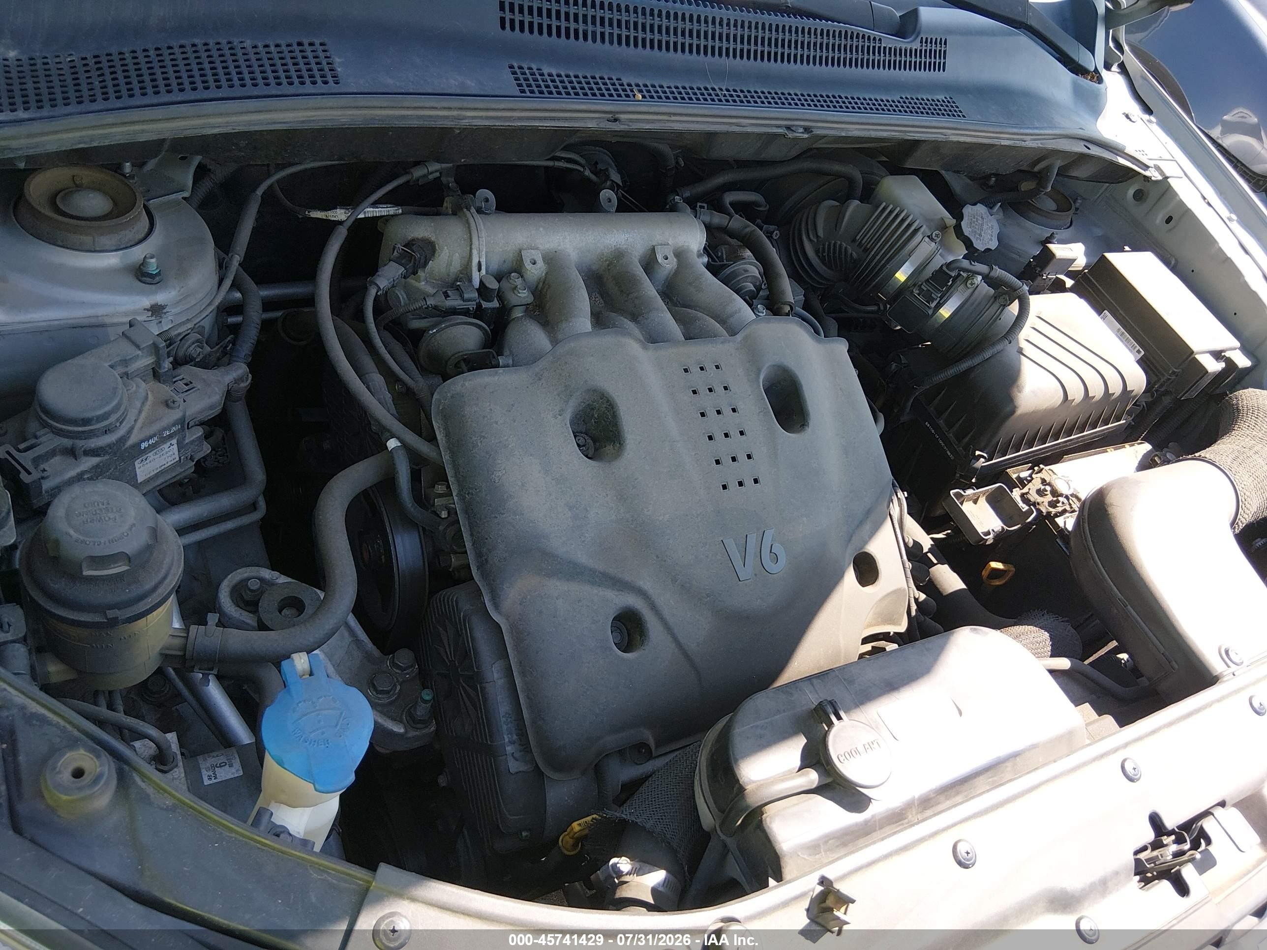 2008 Kia Sportage Ex V6 Gray vin: KNDJE723X87484123