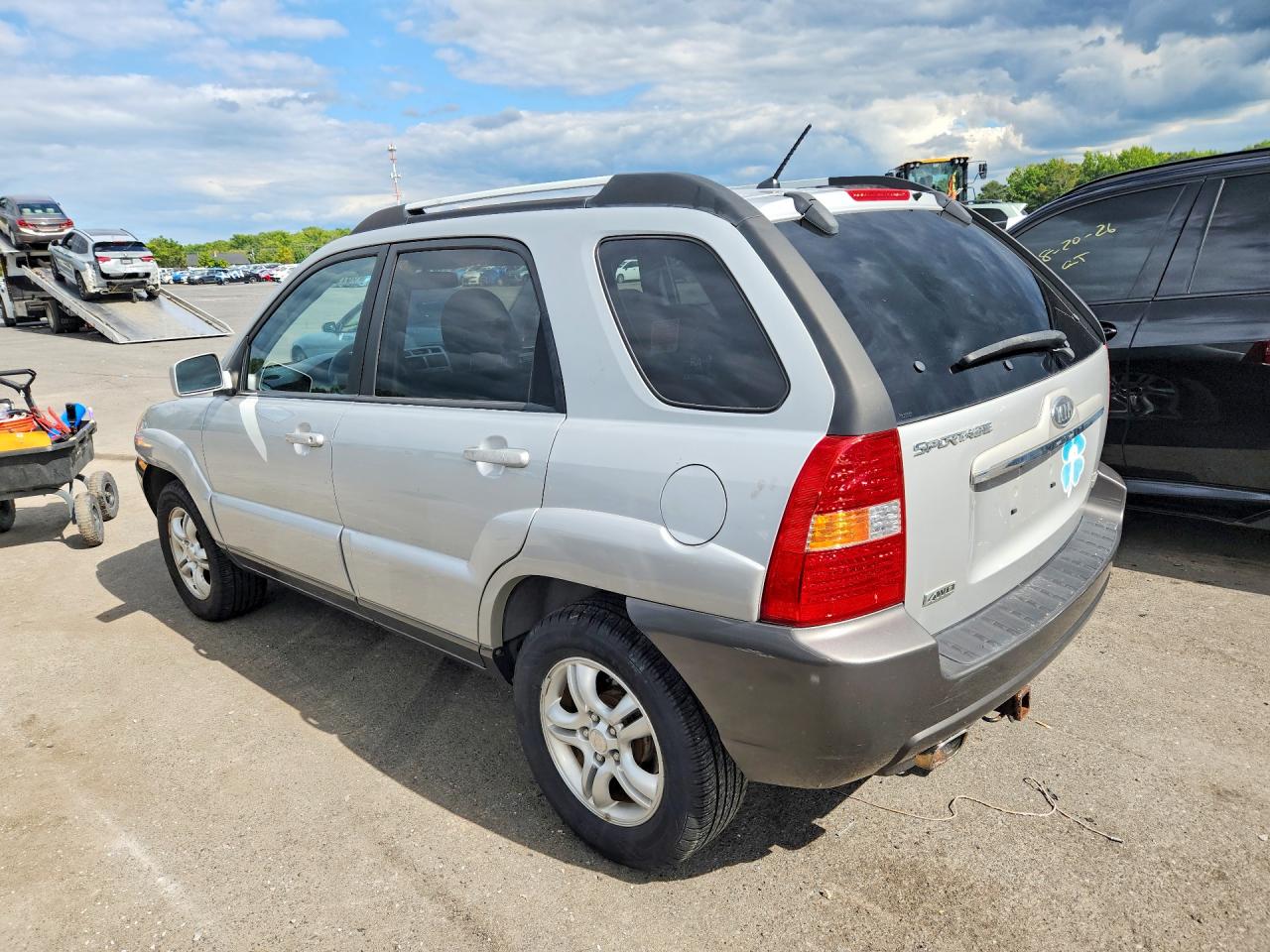 2008 Kia Sportage Lx Silver vin: KNDJE723X87529755