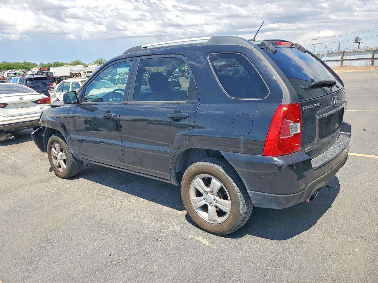 2009 Kia Sportage Lx Black vin: KNDJE724697573715