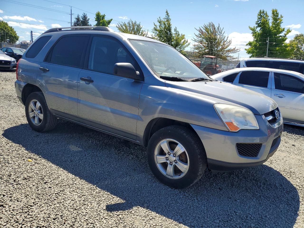 2009 Kia Sportage Lx Silver vin: KNDJE724X97574379