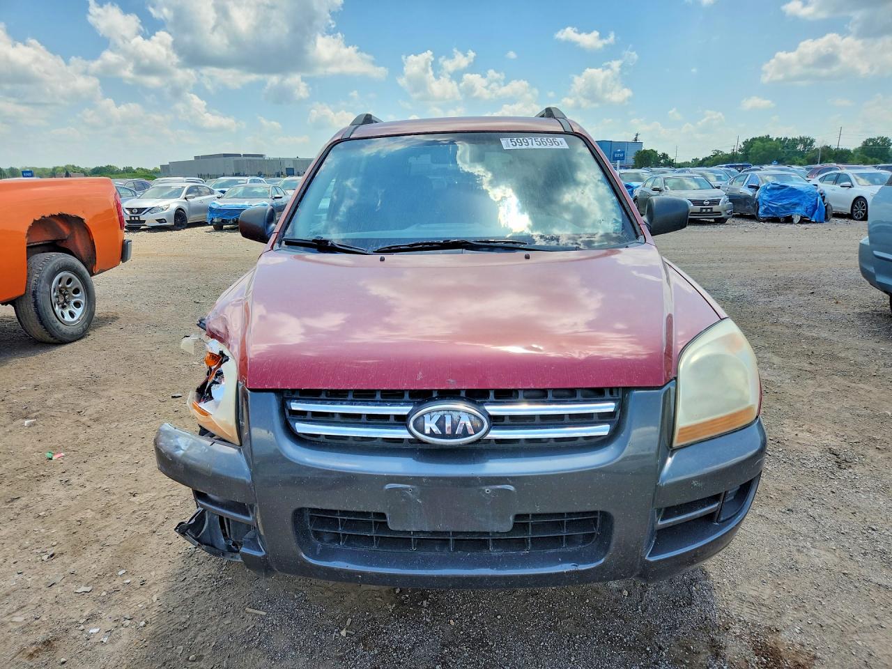 2005 Kia Sportage Lx Burgundy vin: KNDJF723057100181