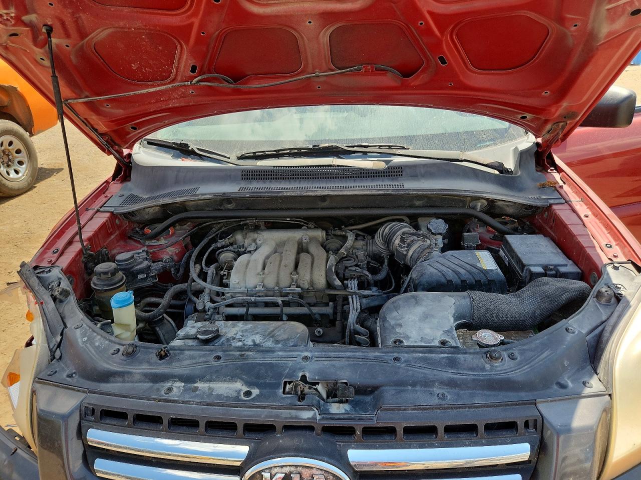 2005 Kia Sportage Lx Burgundy vin: KNDJF723057100181