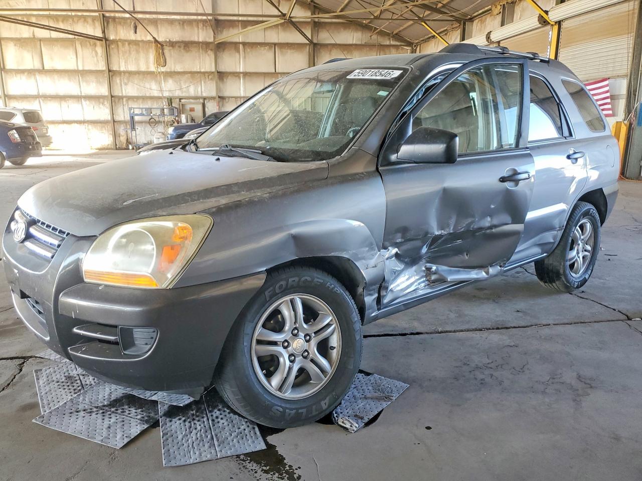 2006 Kia Sportage Lx Gray vin: KNDJF723067239065