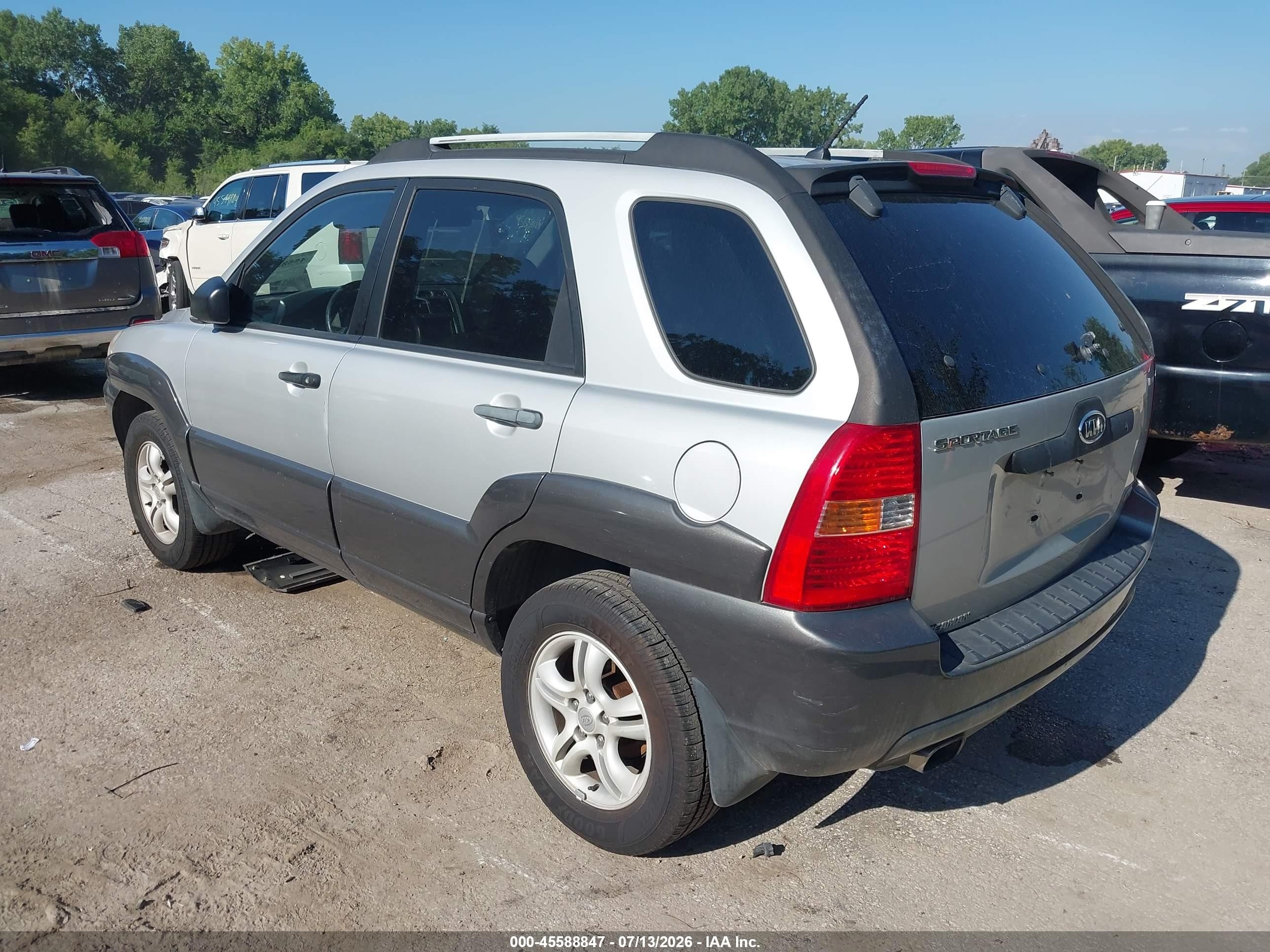 2006 Kia Sportage Ex V6/lx V6 Silver vin: KNDJF723067290341
