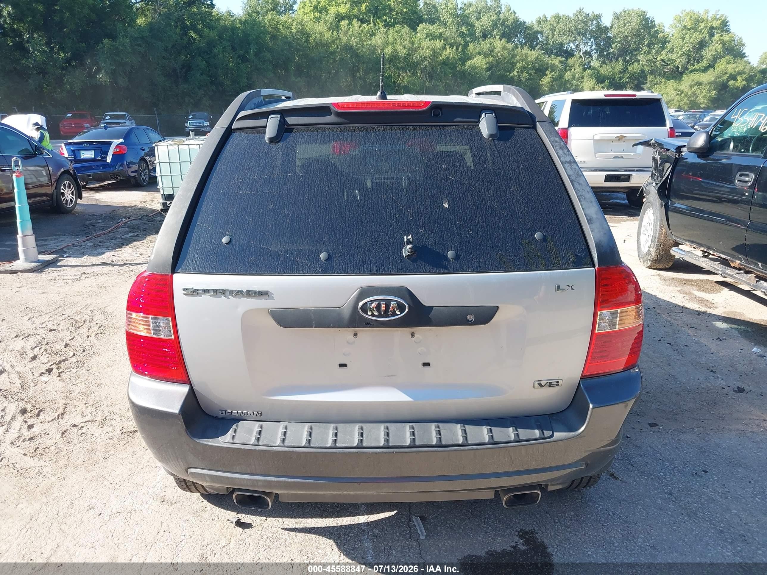 2006 Kia Sportage Ex V6/lx V6 Silver vin: KNDJF723067290341