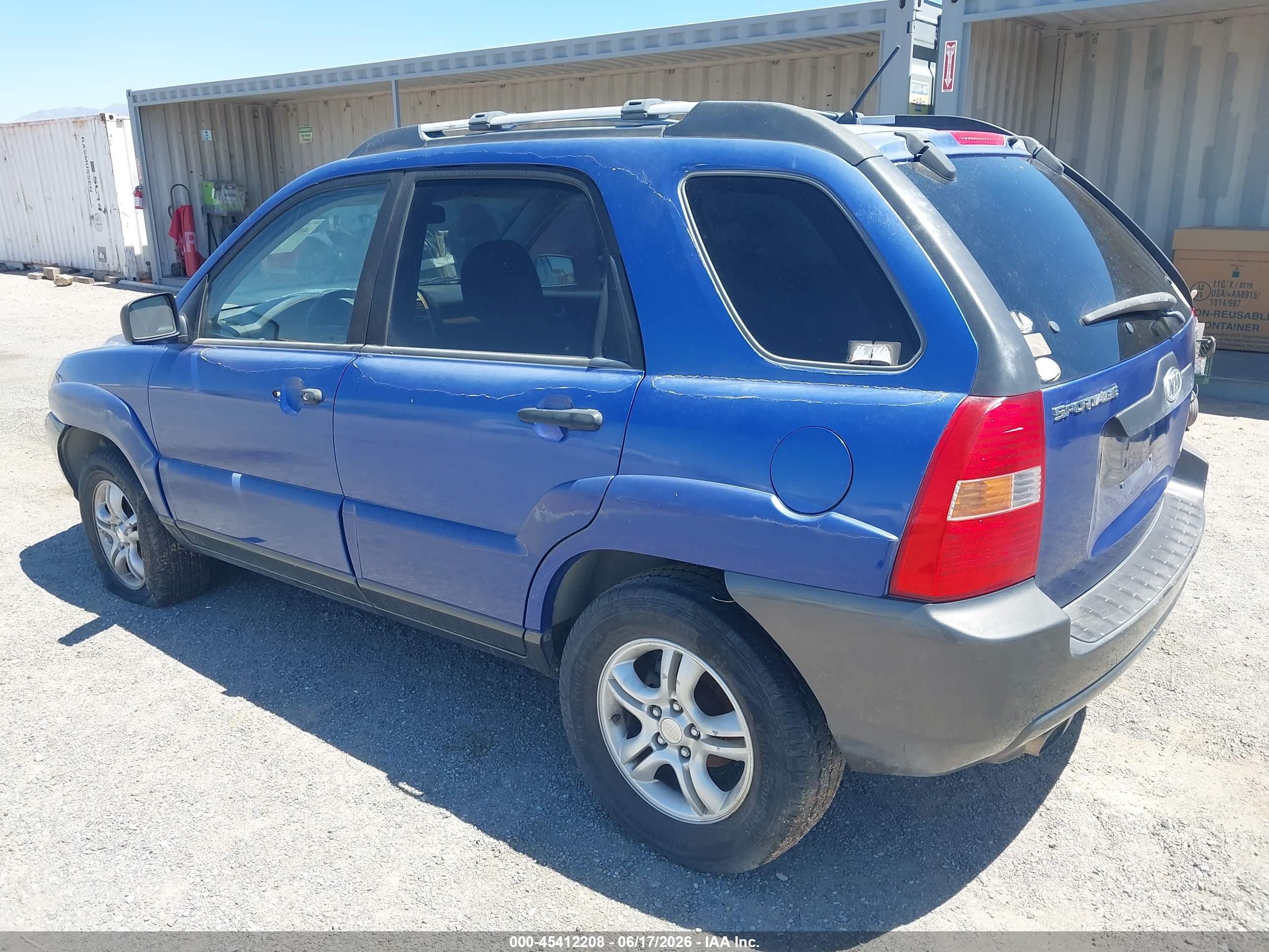 2005 Kia Sportage Ex V6/lx V6 Blue vin: KNDJF723157128362
