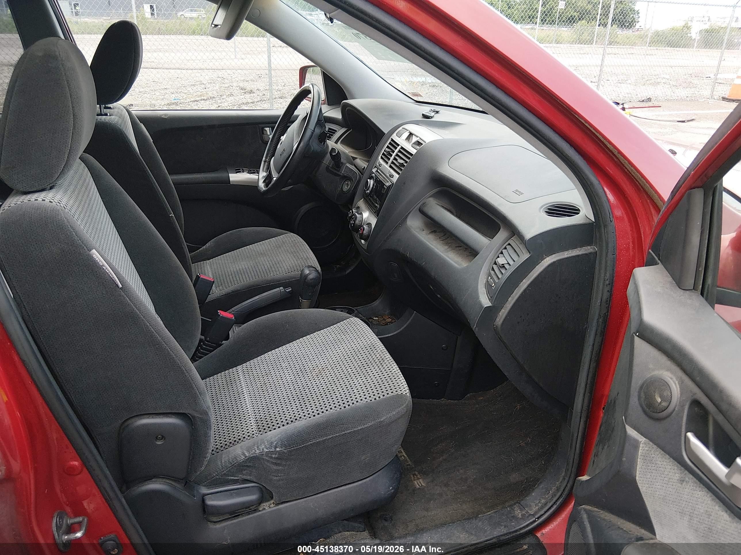 2007 Kia Sportage Ex V6 Orange vin: KNDJF723177350127