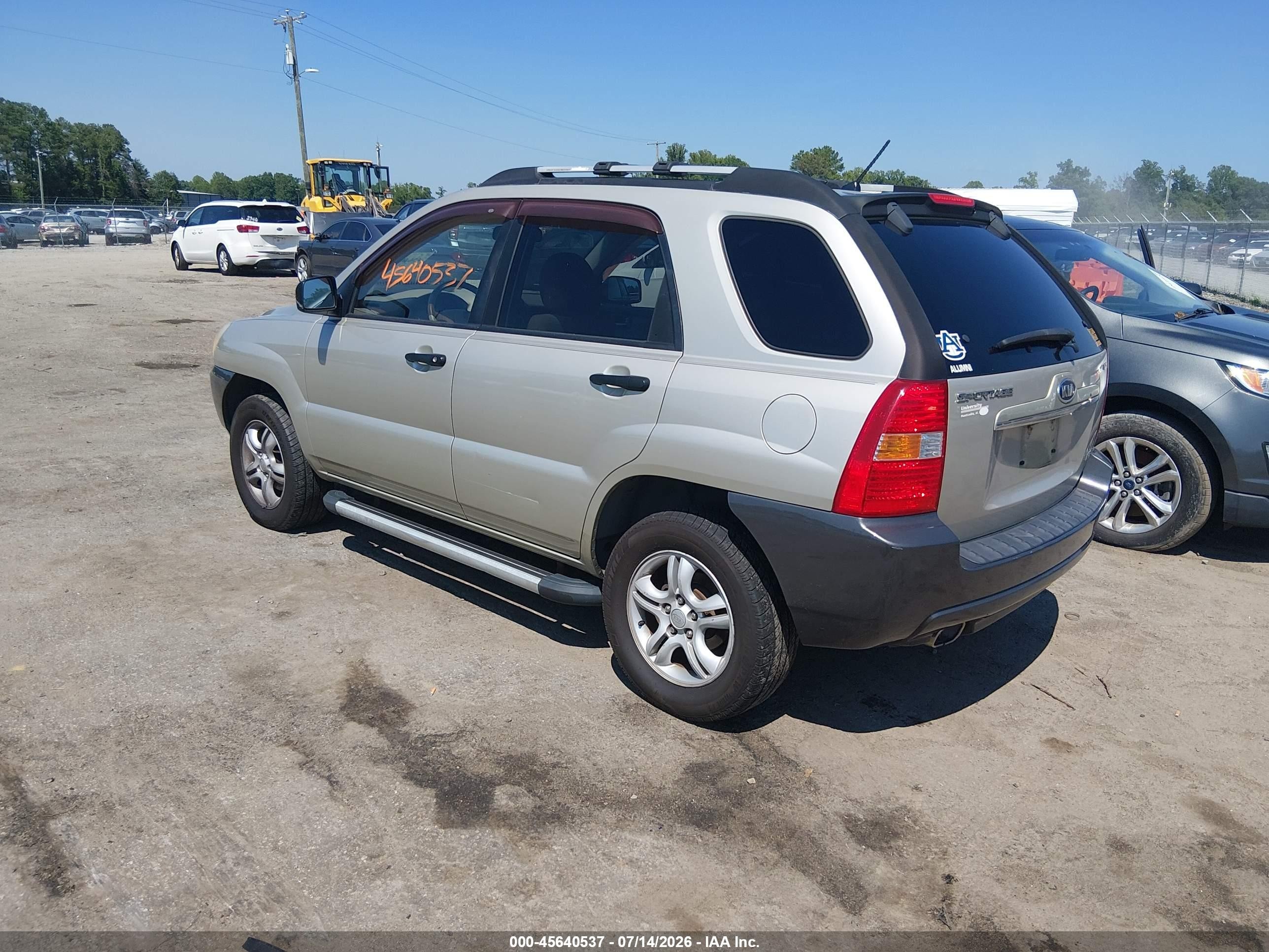 2007 Kia Sportage Lx V6 Champagne vin: KNDJF723177419348