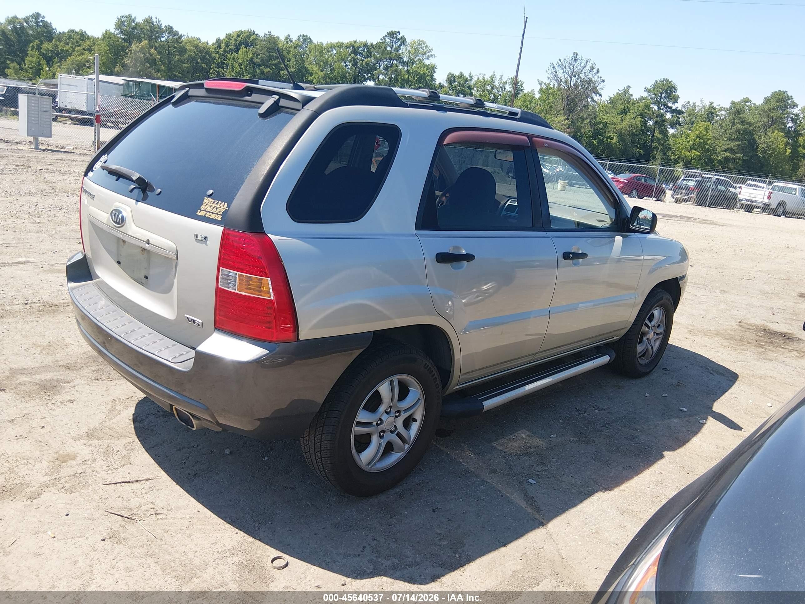 2007 Kia Sportage Lx V6 Champagne vin: KNDJF723177419348