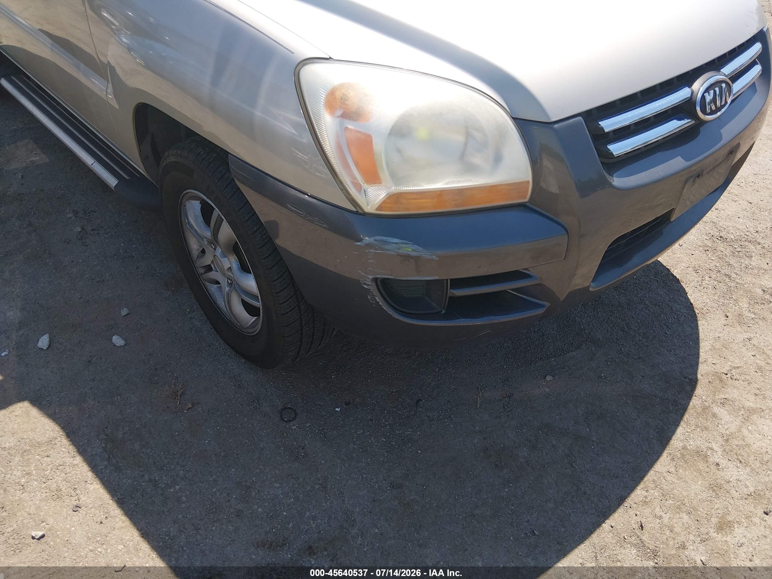 2007 Kia Sportage Lx V6 Champagne vin: KNDJF723177419348