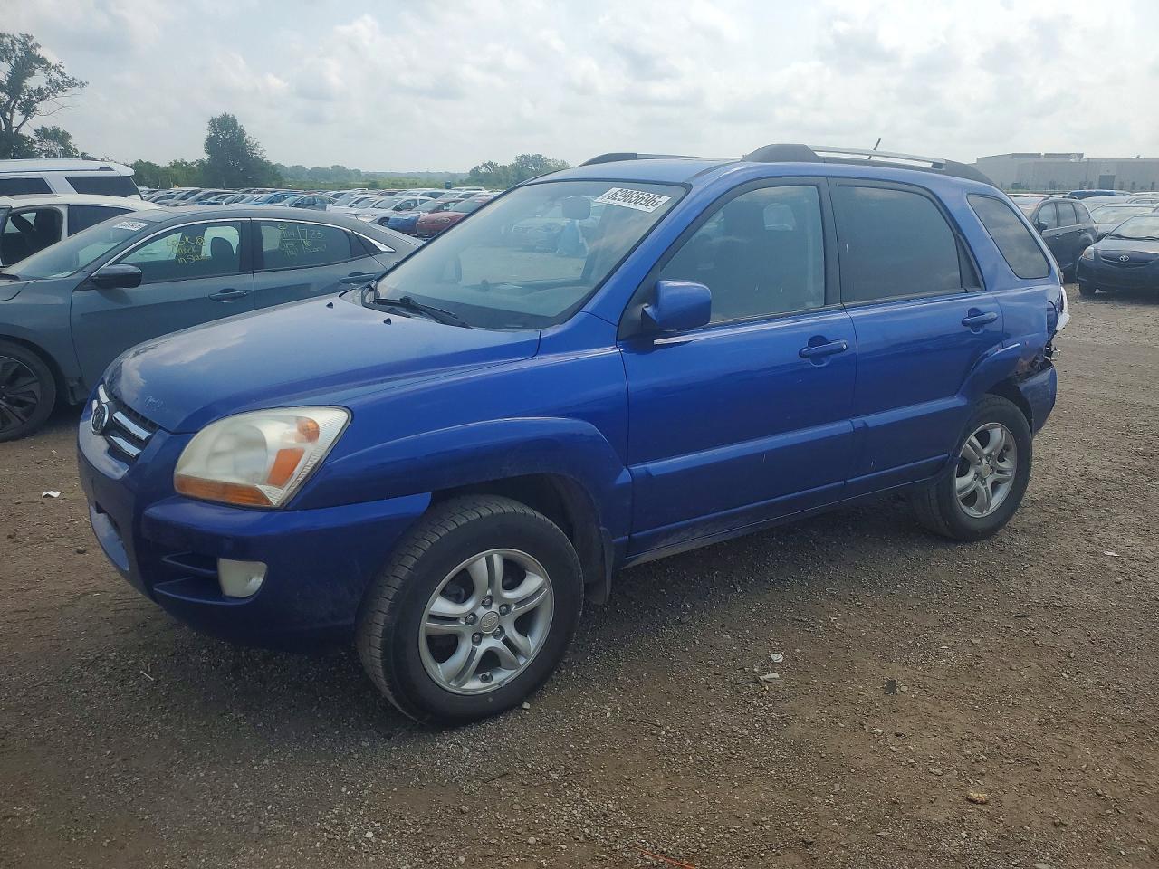 2007 Kia Sportage Lx Синий vin: KNDJF723177440992