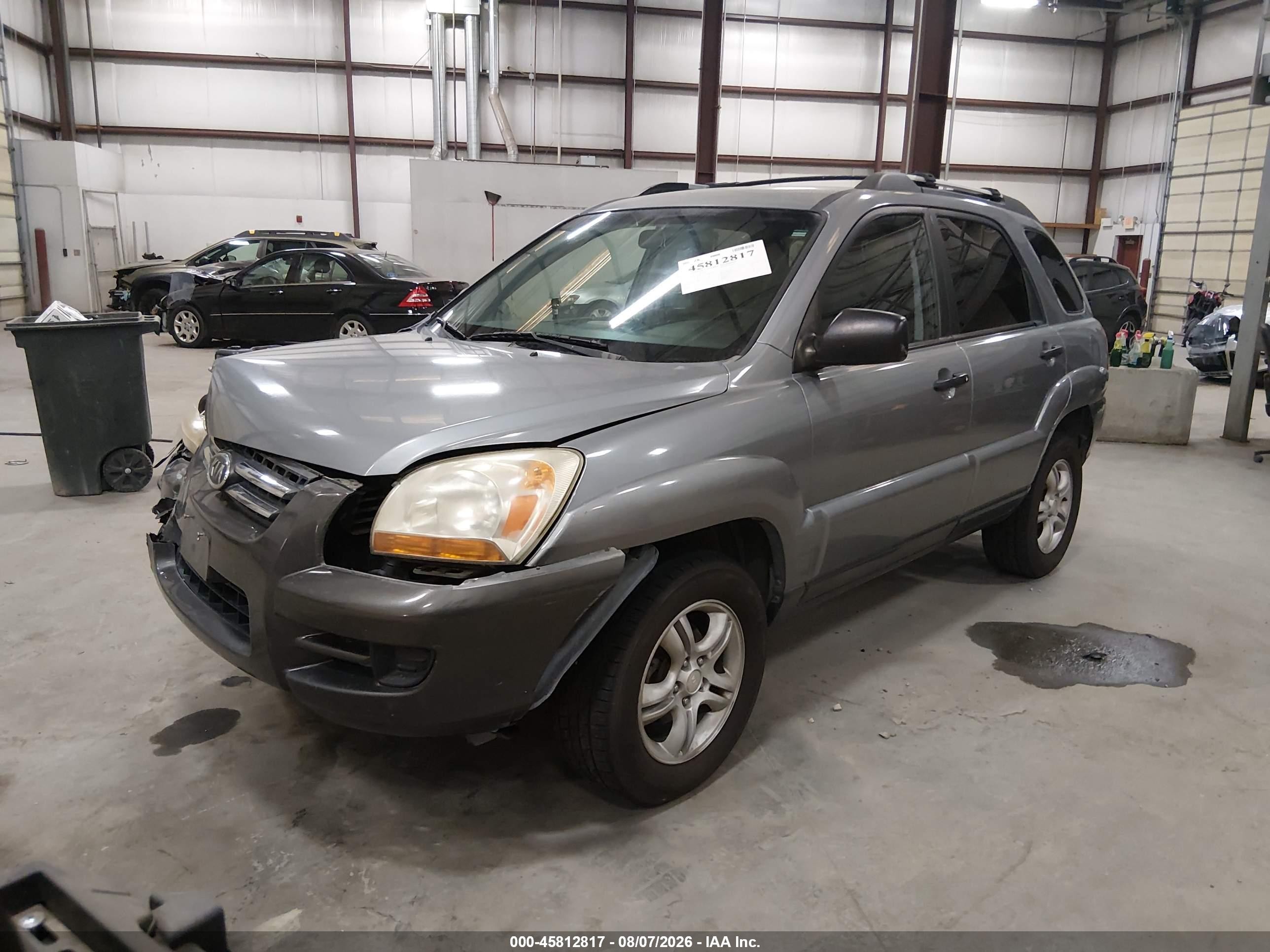 2005 Kia Sportage Ex V6/lx V6 Gray vin: KNDJF723257121372