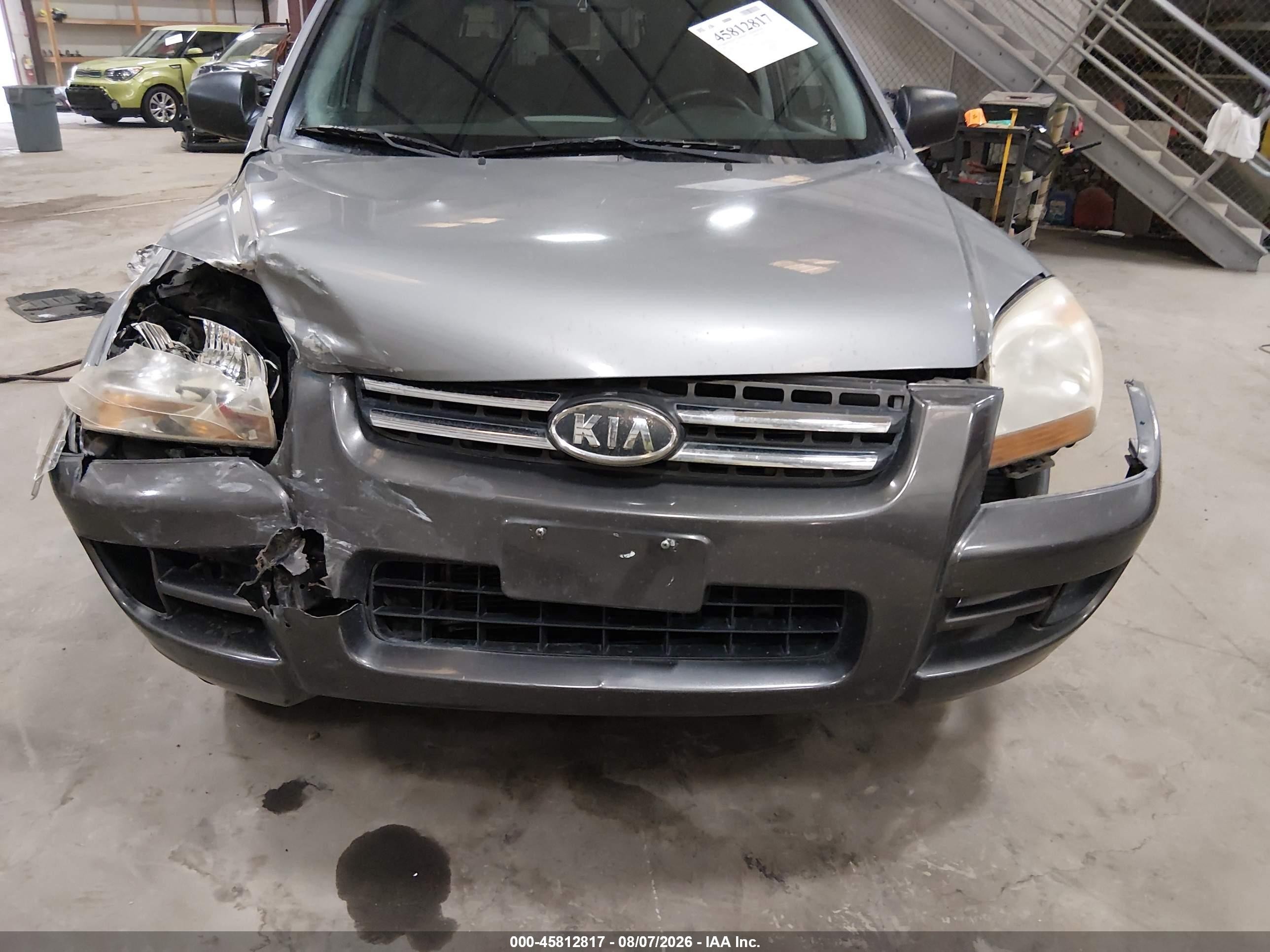 2005 Kia Sportage Ex V6/lx V6 Gray vin: KNDJF723257121372