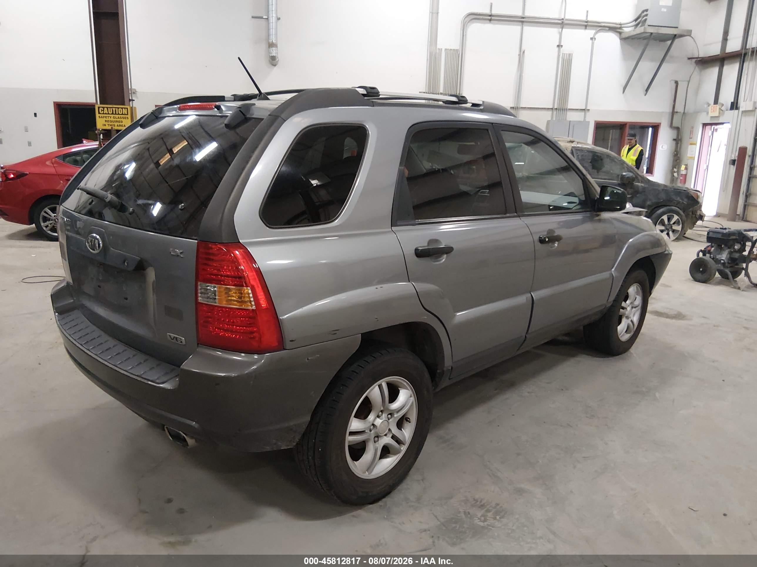 2005 Kia Sportage Ex V6/lx V6 Gray vin: KNDJF723257121372