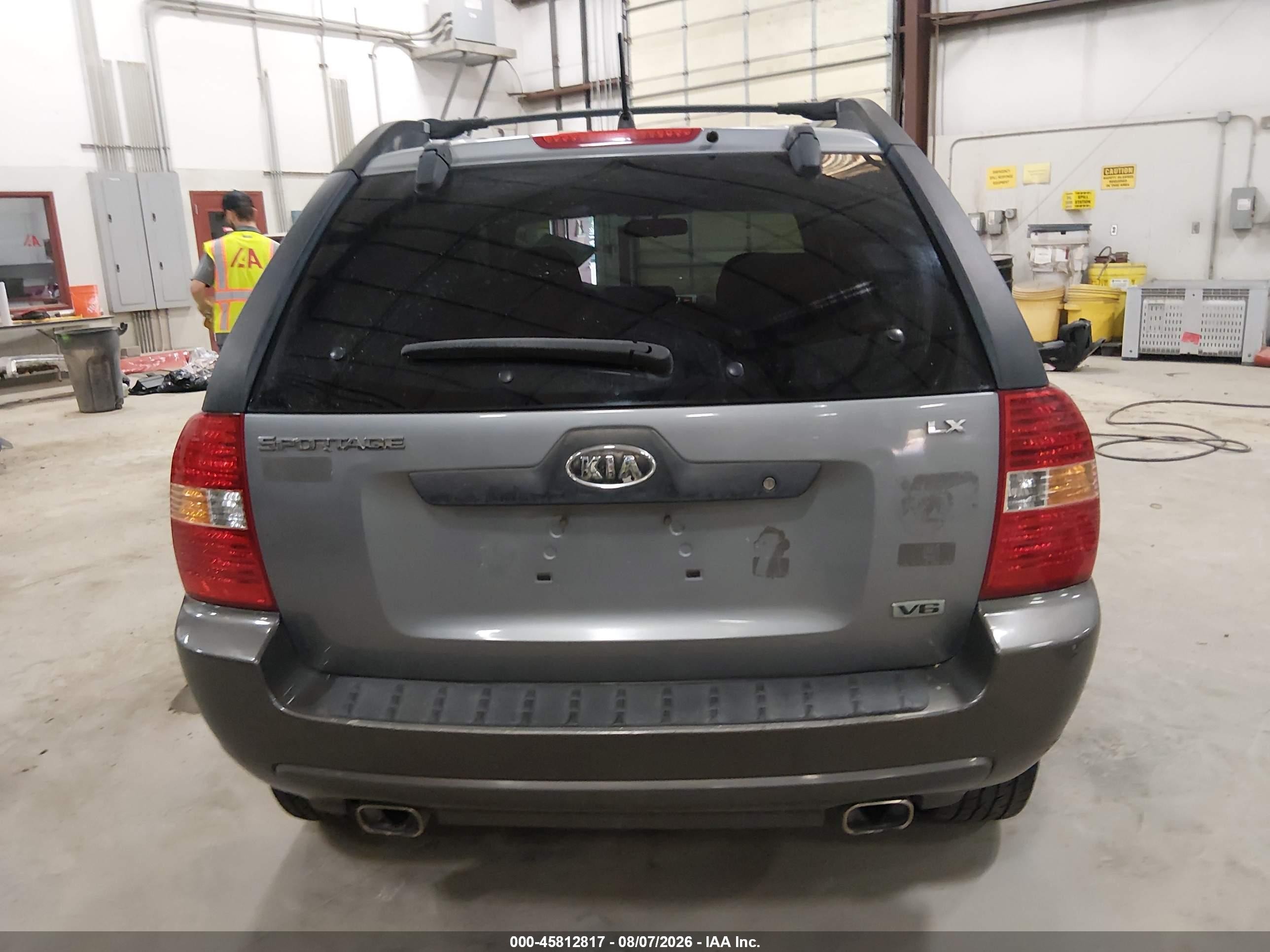 2005 Kia Sportage Ex V6/lx V6 Gray vin: KNDJF723257121372