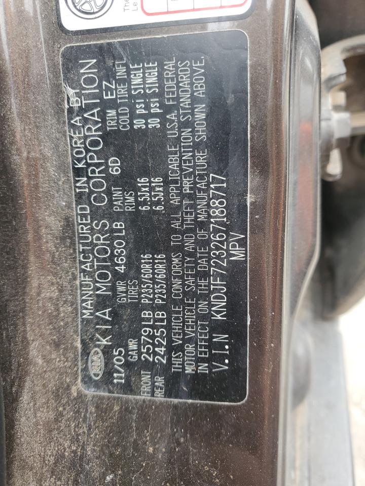 2006 Kia New Sportage Gray vin: KNDJF723267188717