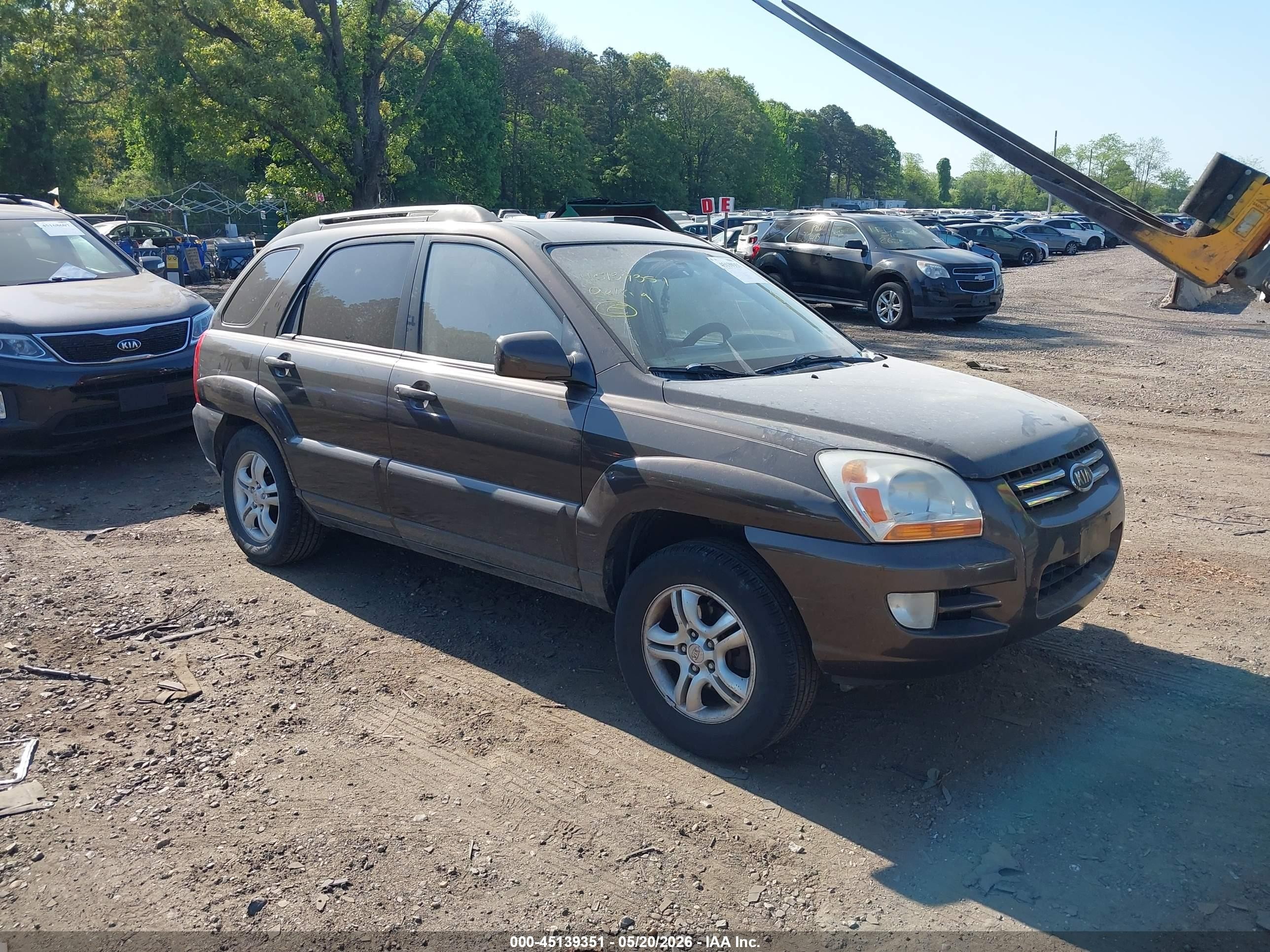 2006 Kia Sportage Ex V6/lx V6 Gray vin: KNDJF723267242310