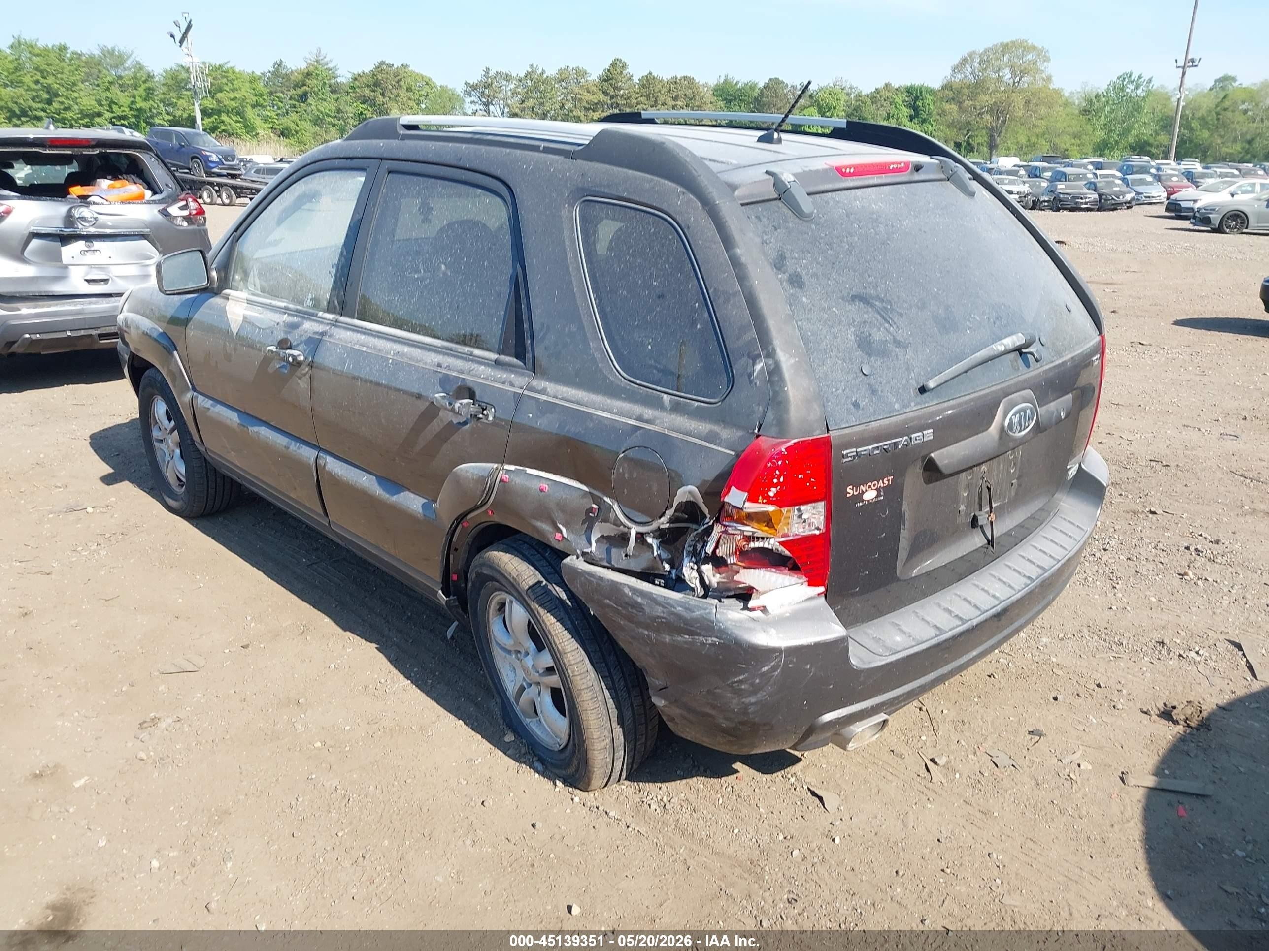 2006 Kia Sportage Ex V6/lx V6 Gray vin: KNDJF723267242310