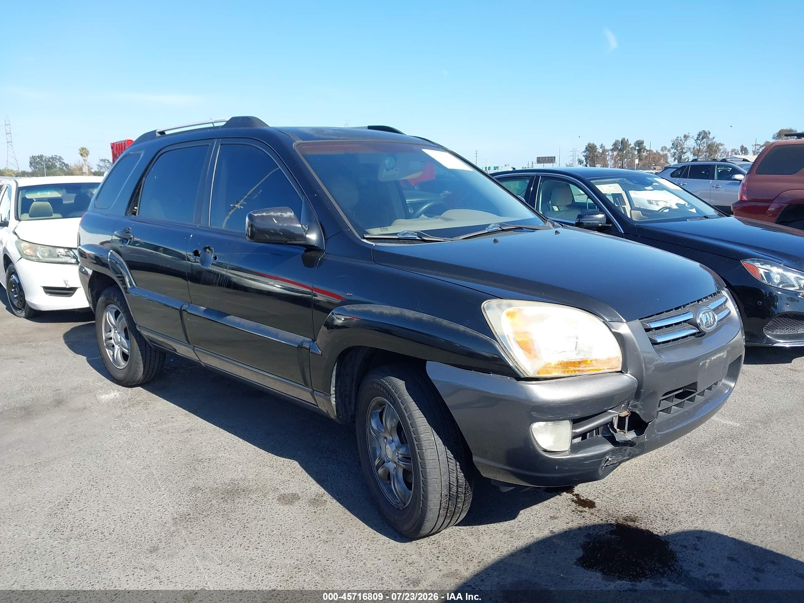 2006 Kia Sportage Ex V6/lx V6 Black vin: KNDJF723267254957