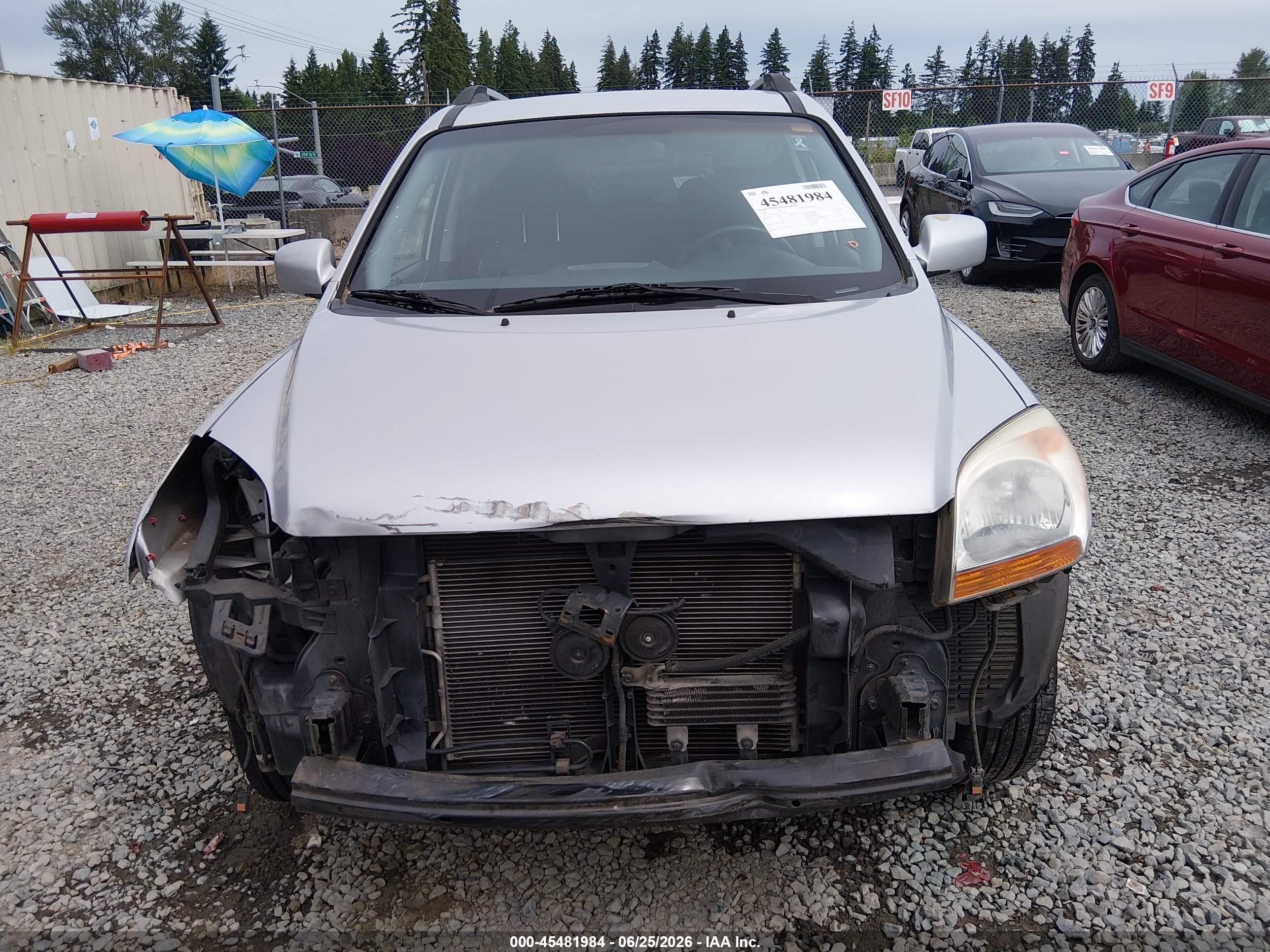 2006 Kia Sportage Ex V6/lx V6 Silver vin: KNDJF723267278269
