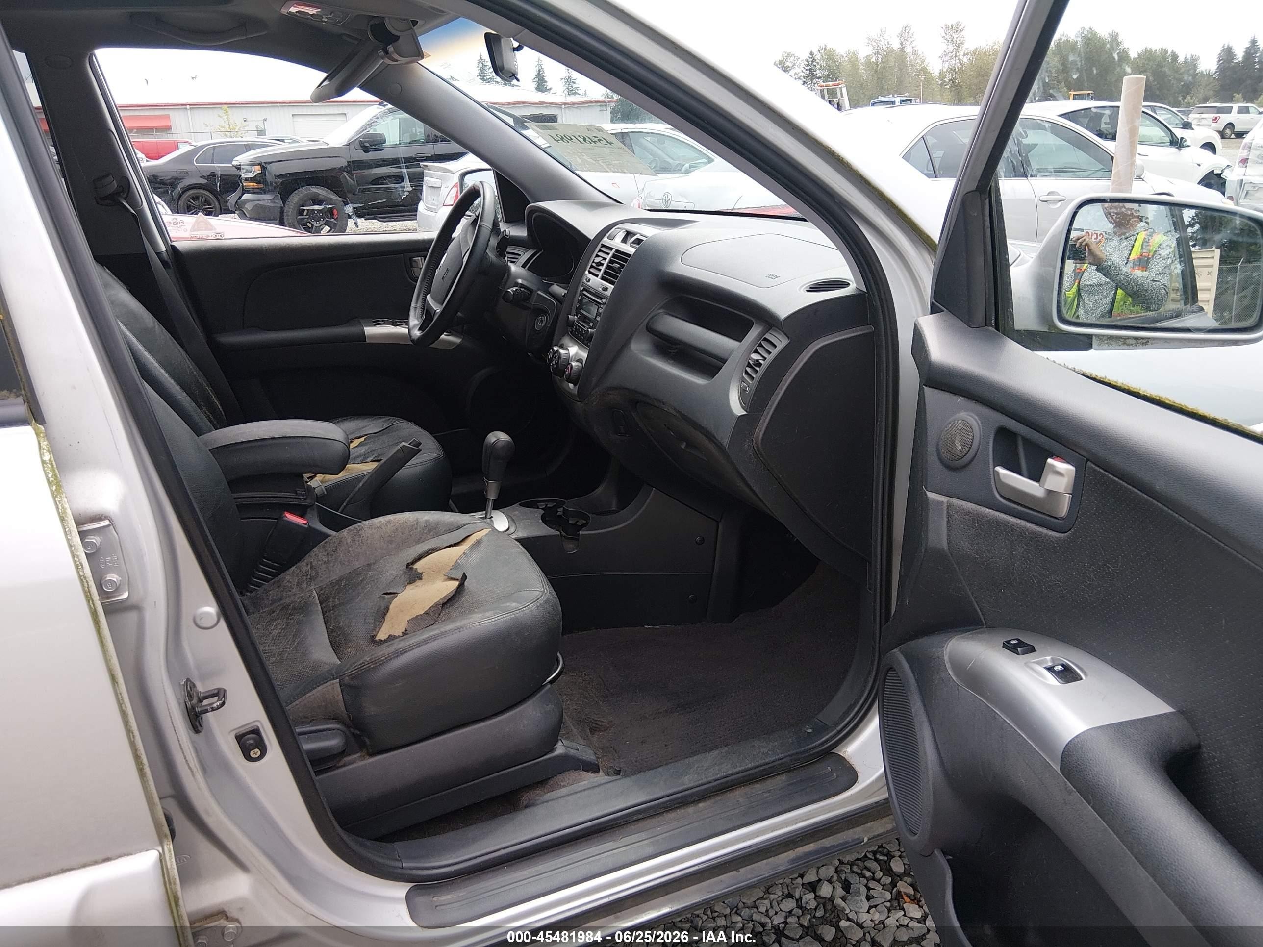 2006 Kia Sportage Ex V6/lx V6 Silver vin: KNDJF723267278269