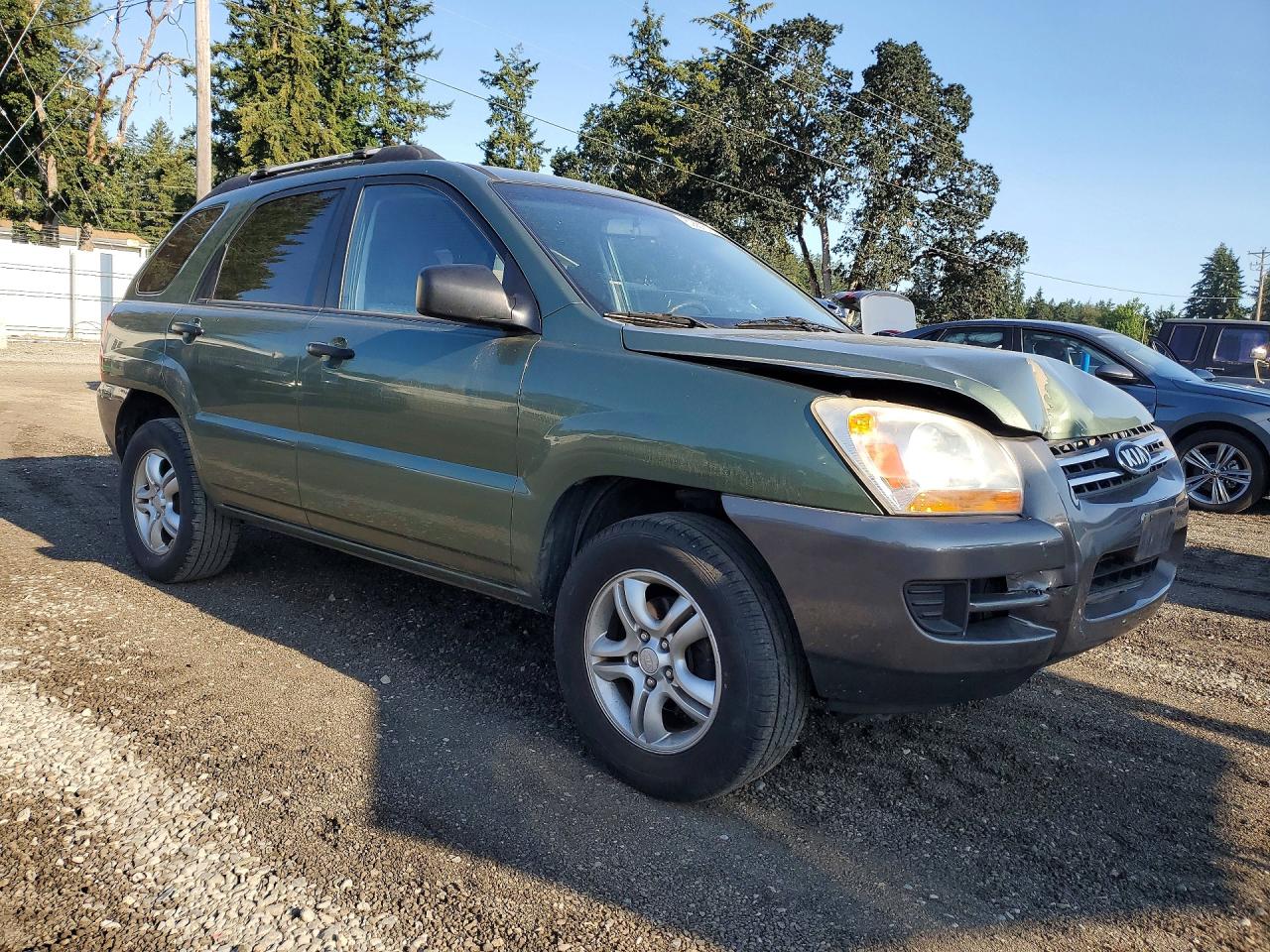 2007 Kia Sportage Lx Green vin: KNDJF723277437017
