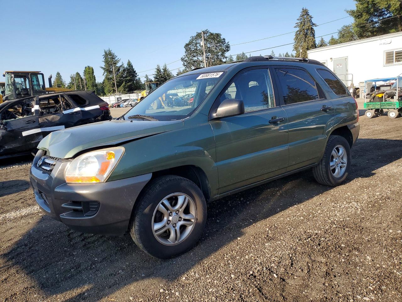 2007 Kia Sportage Lx Green vin: KNDJF723277437017