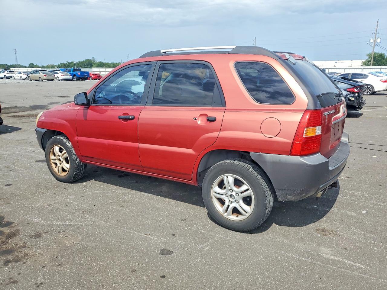 2007 Kia Sportage Lx Красный vin: KNDJF723277441889