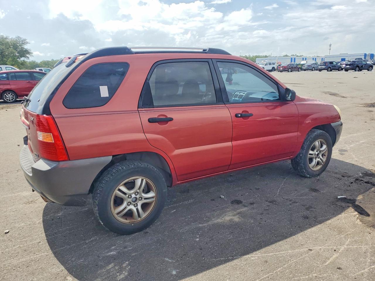 2007 Kia Sportage Lx Красный vin: KNDJF723277441889