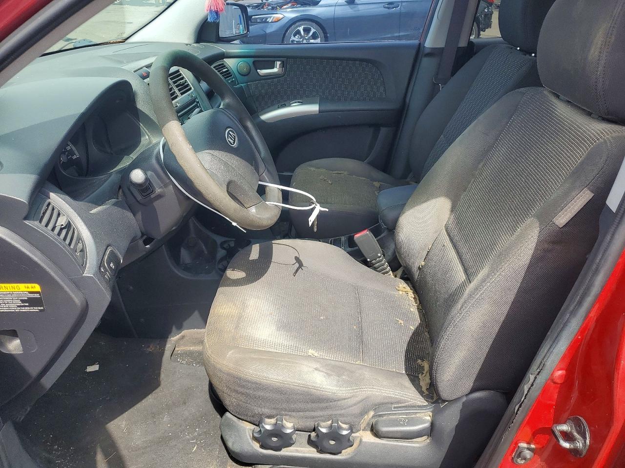 2007 Kia Sportage Lx Красный vin: KNDJF723277441889
