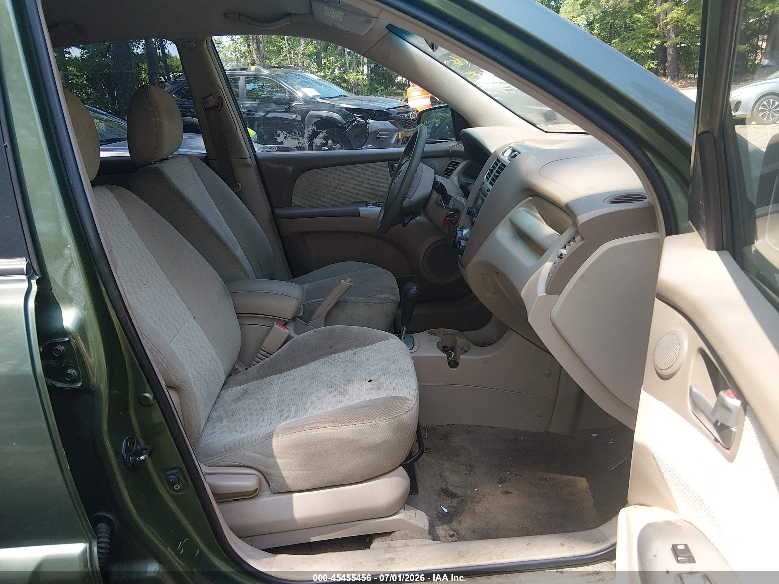 2005 Kia Sportage Ex V6/lx V6 Green vin: KNDJF723357082310