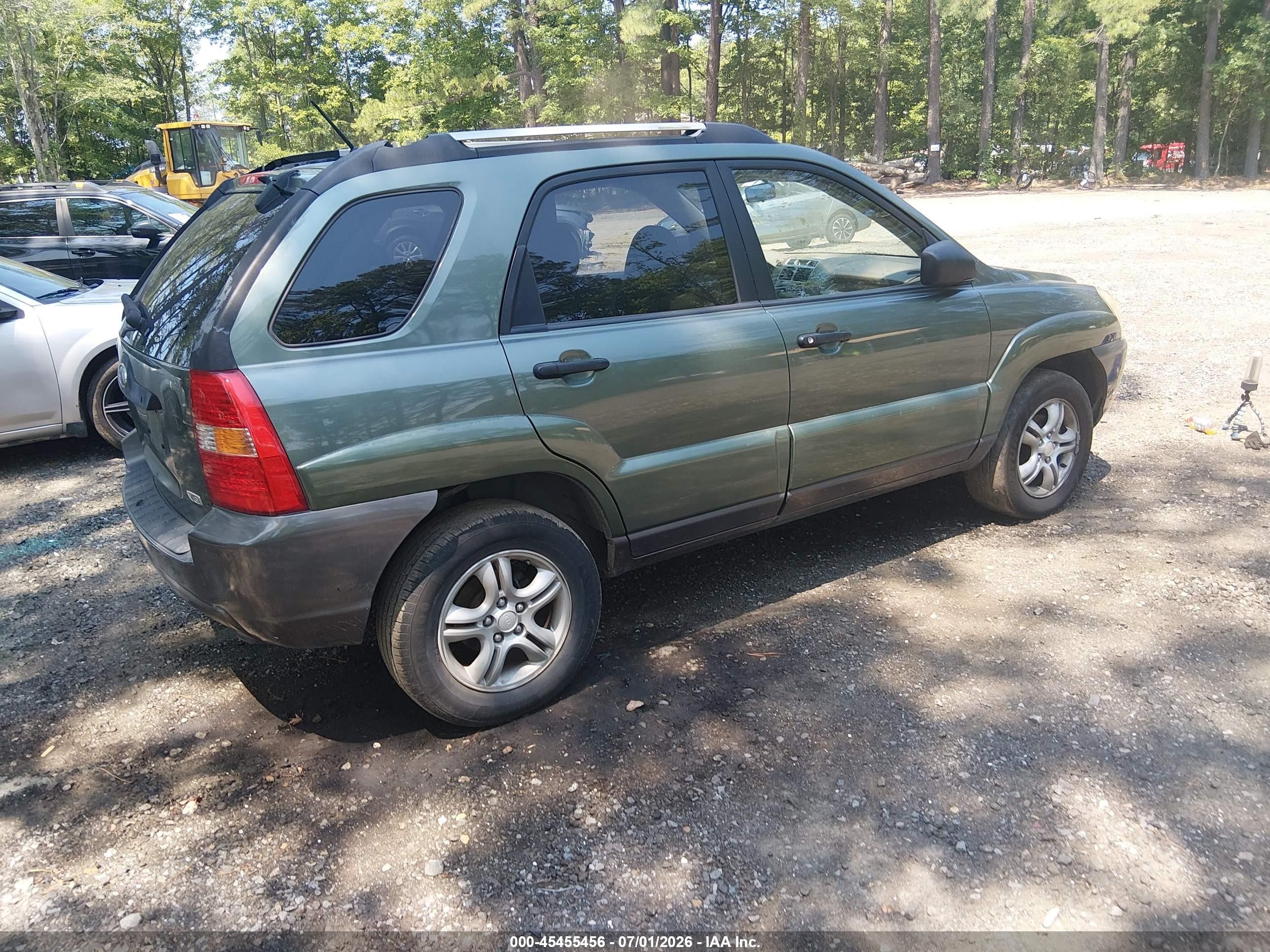 2005 Kia Sportage Ex V6/lx V6 Green vin: KNDJF723357082310