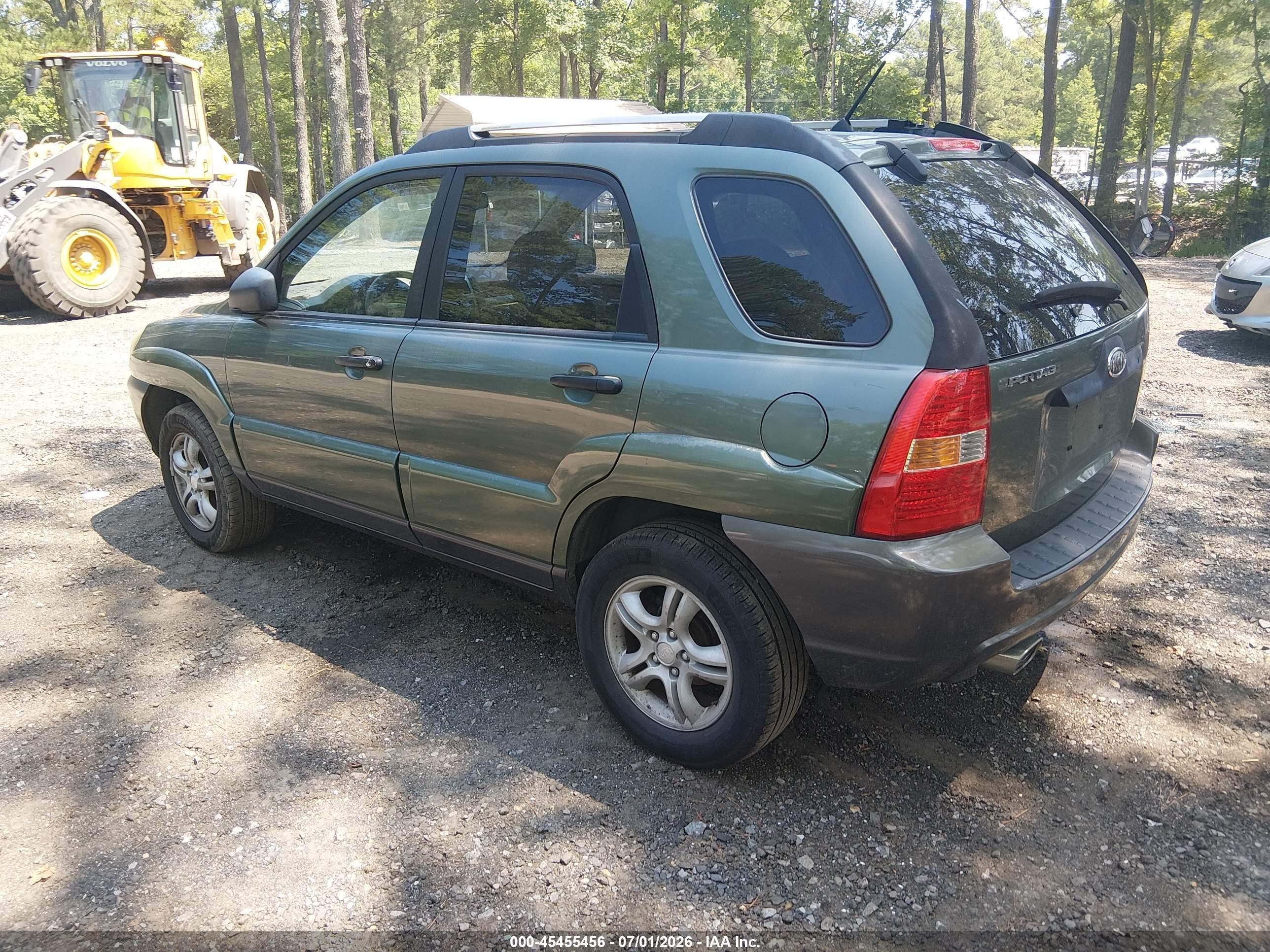 2005 Kia Sportage Ex V6/lx V6 Green vin: KNDJF723357082310