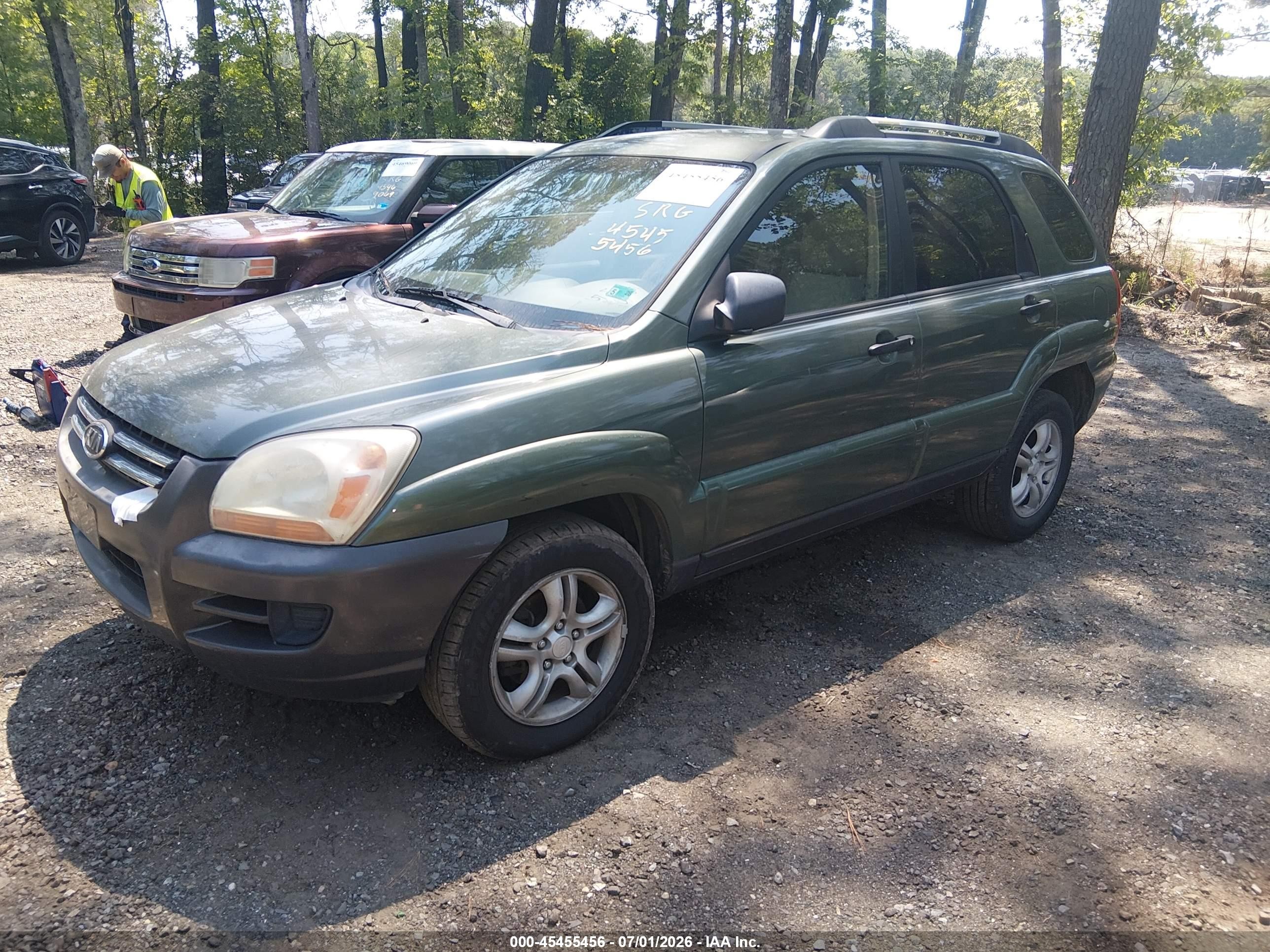 2005 Kia Sportage Ex V6/lx V6 Green vin: KNDJF723357082310