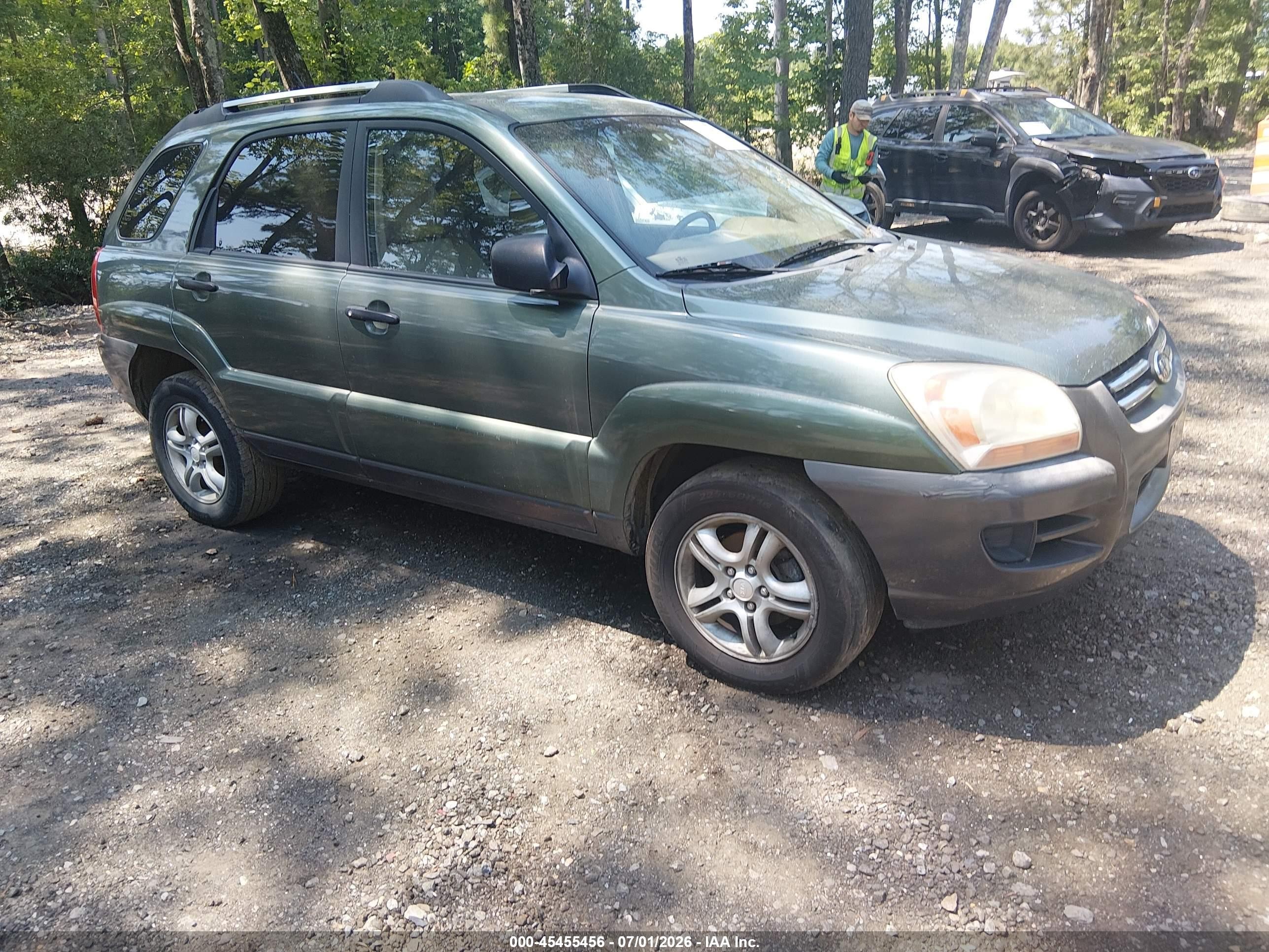2005 Kia Sportage Ex V6/lx V6 Green vin: KNDJF723357082310