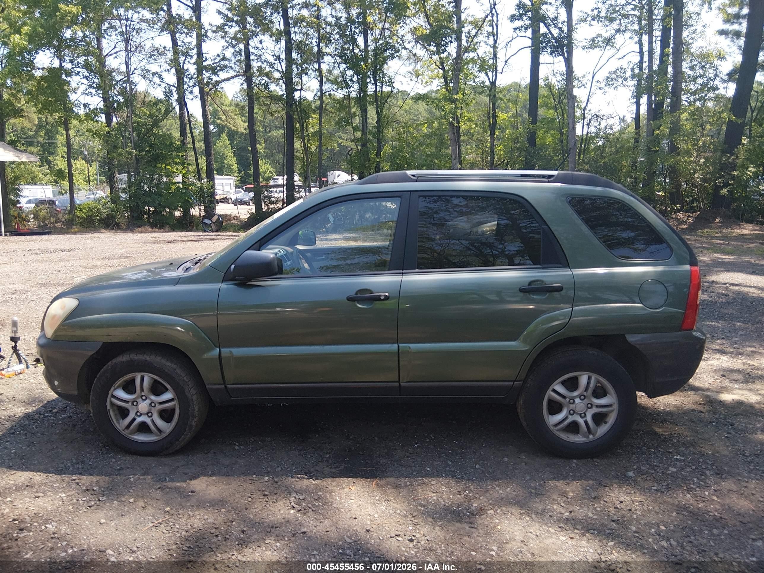 2005 Kia Sportage Ex V6/lx V6 Green vin: KNDJF723357082310