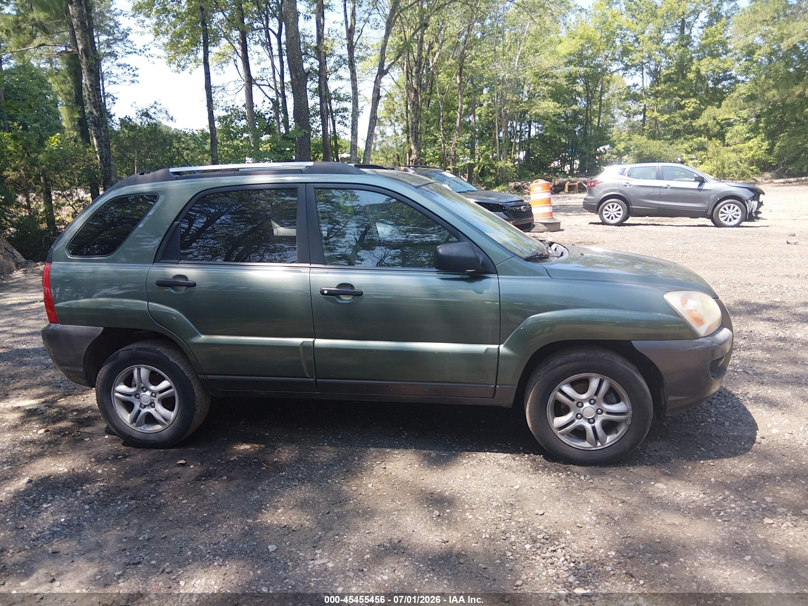 2005 Kia Sportage Ex V6/lx V6 Green vin: KNDJF723357082310