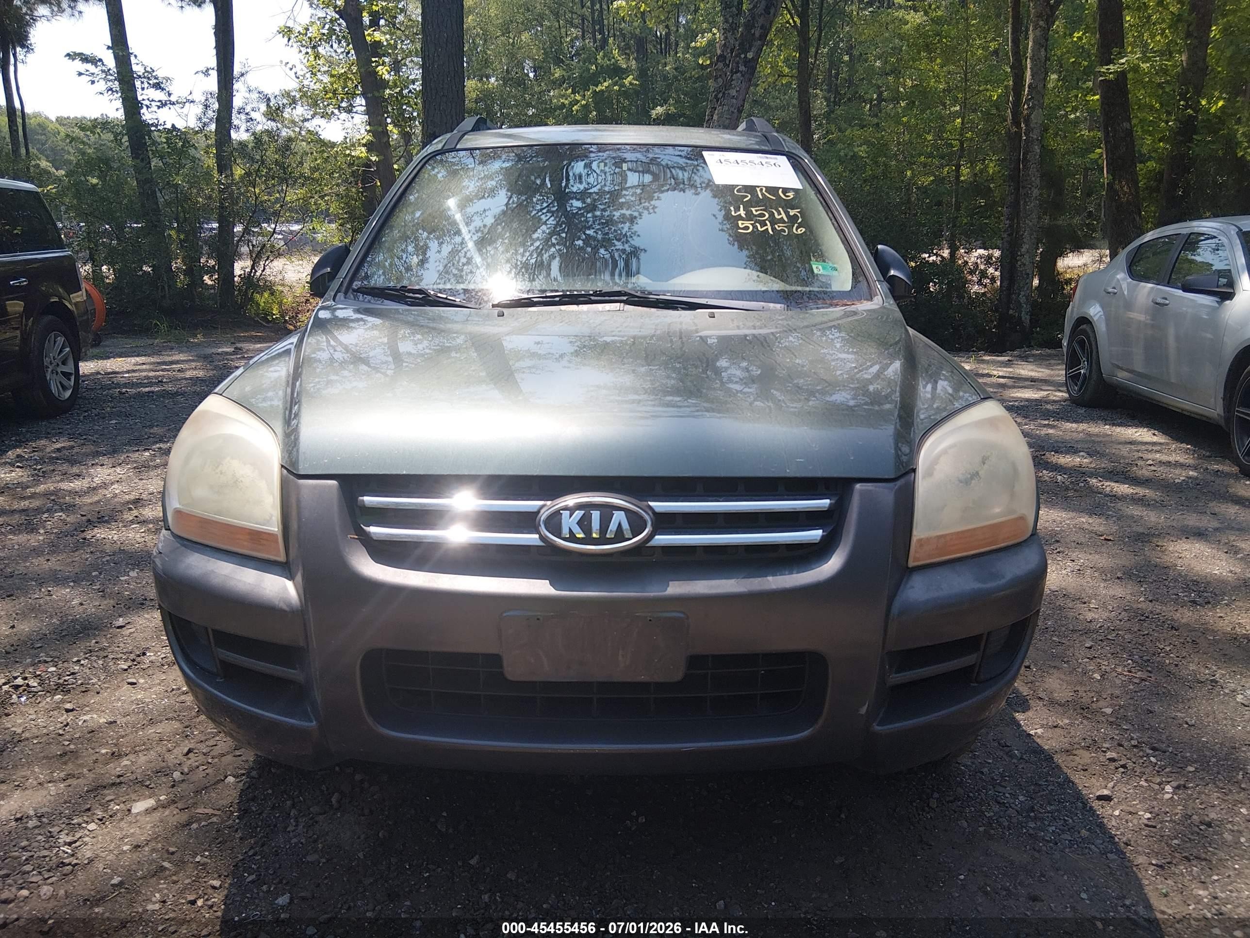 2005 Kia Sportage Ex V6/lx V6 Green vin: KNDJF723357082310