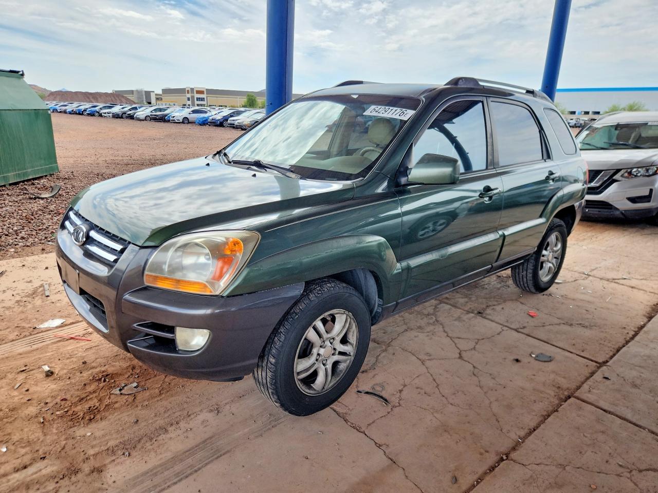 2005 Kia Sportage Lx Зеленый vin: KNDJF723357101132