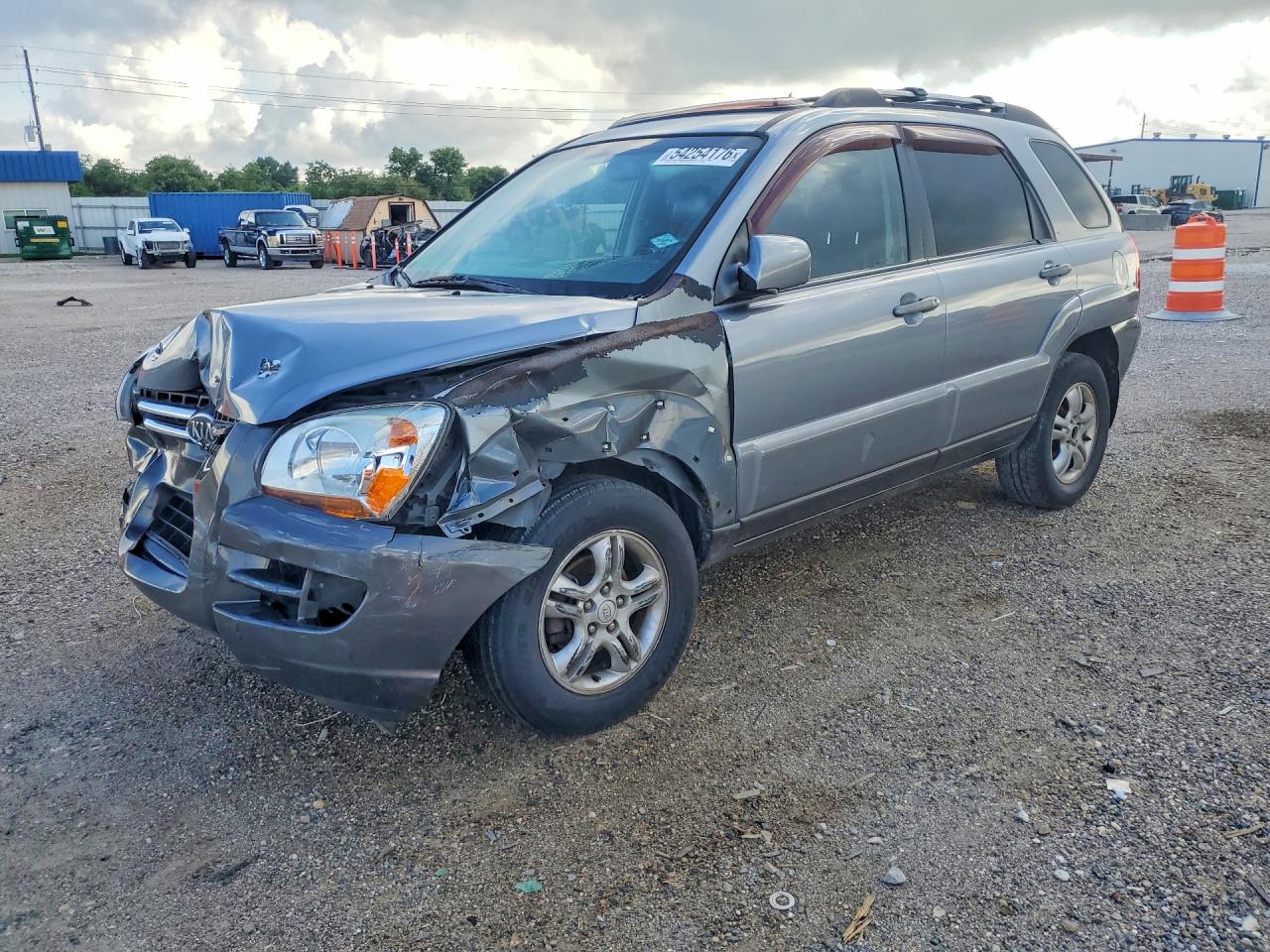 2005 Kia Sportage Lx Gray vin: KNDJF723357115208