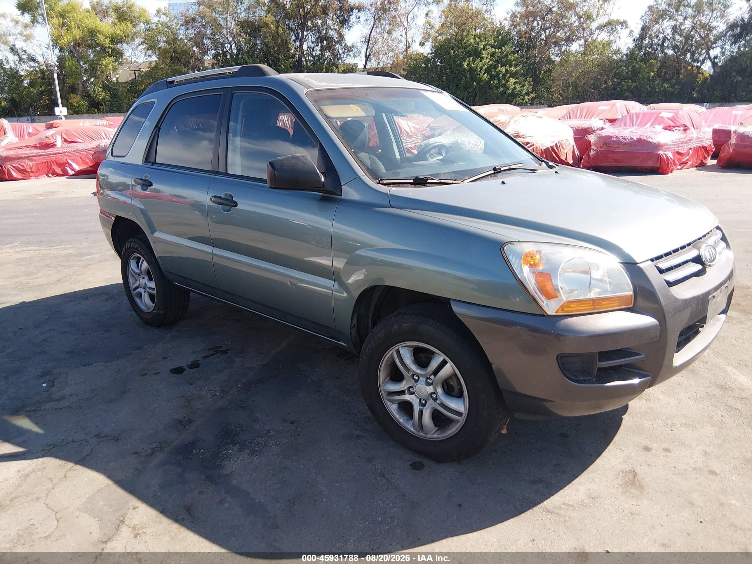 2006 Kia Sportage Ex V6/lx V6 Light Blue vin: KNDJF723367267524