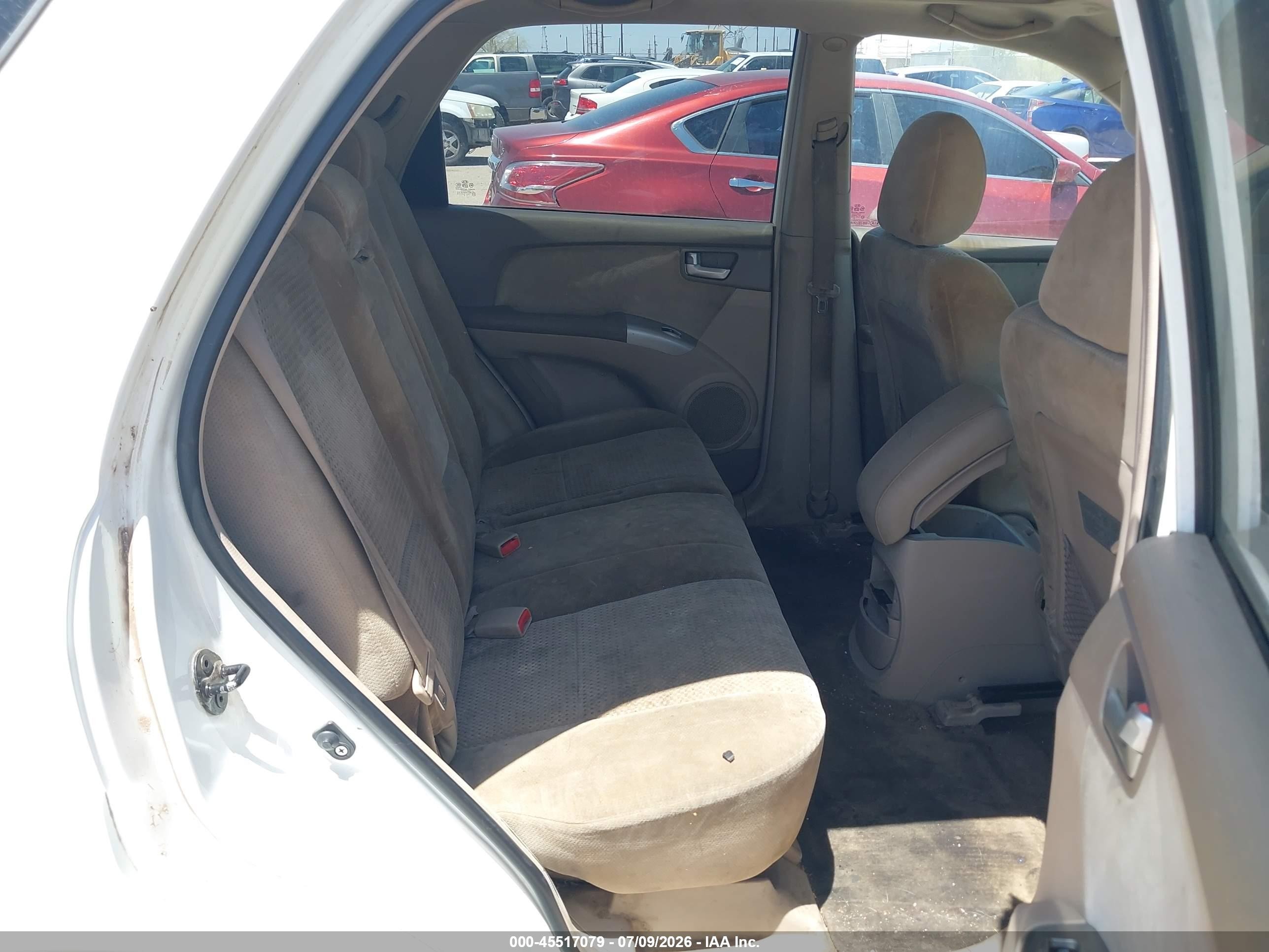 2007 Kia Sportage Ex V6 White vin: KNDJF723377308963