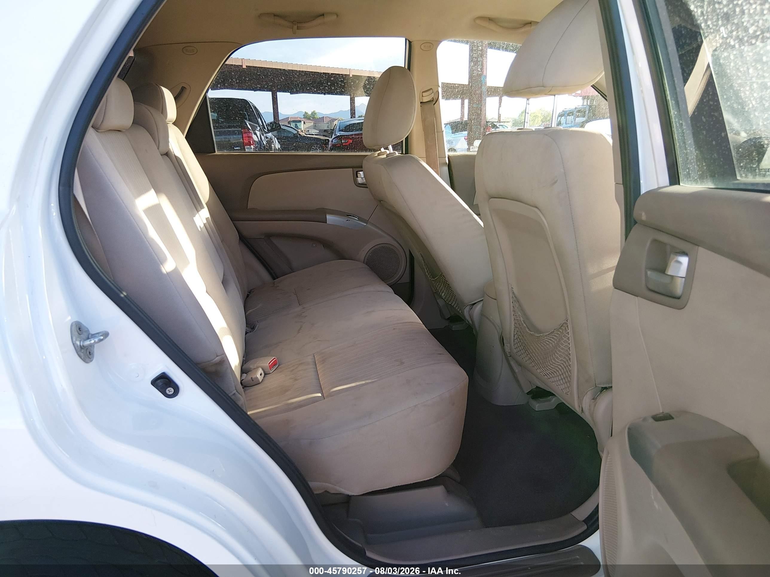 2009 Kia Sportage Lx V6 White vin: KNDJF723397613544
