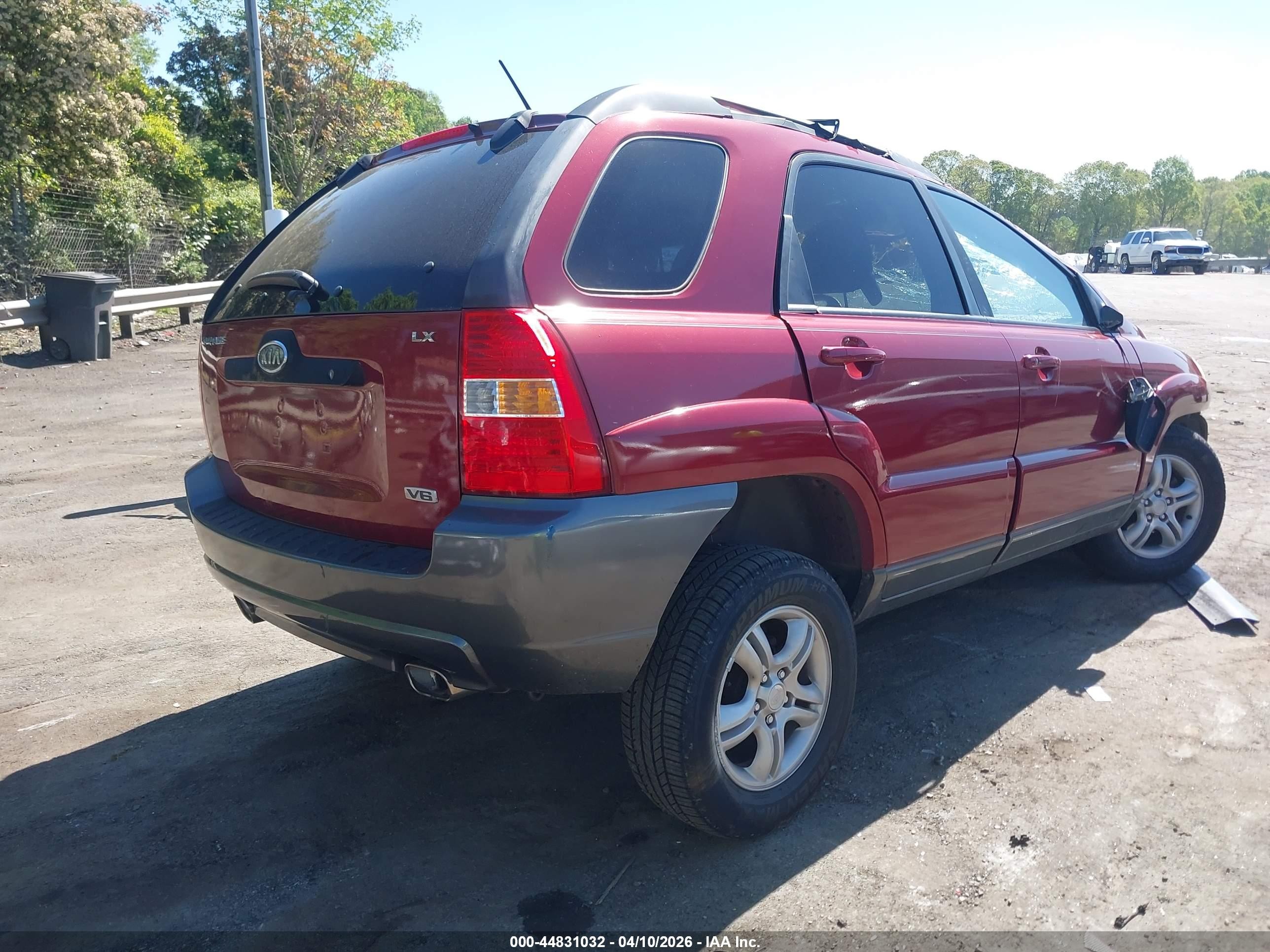 2005 Kia Sportage Ex V6/lx V6 Красный vin: KNDJF723457077763