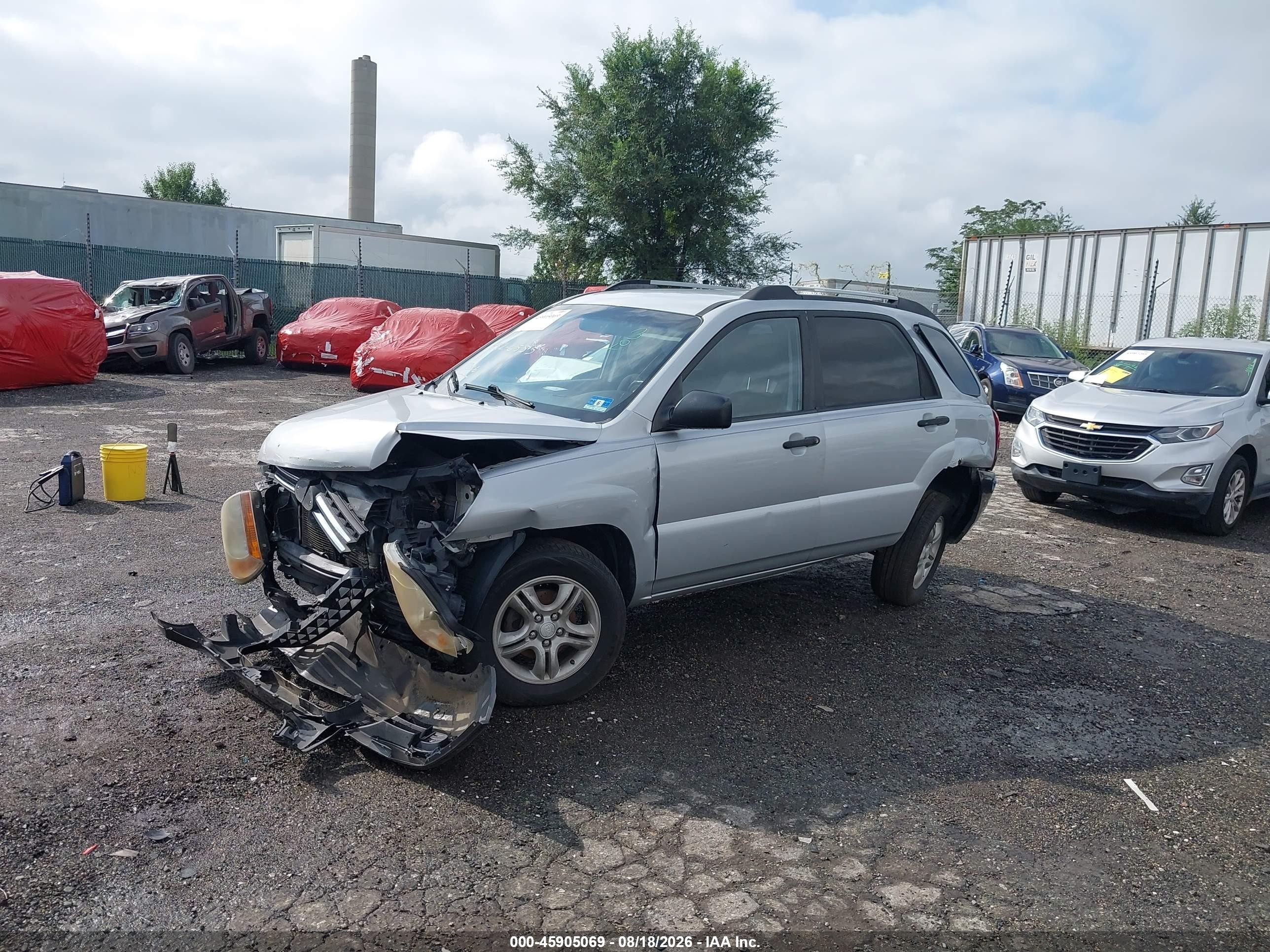 2006 Kia Sportage Ex V6/lx V6 Silver vin: KNDJF723467286454