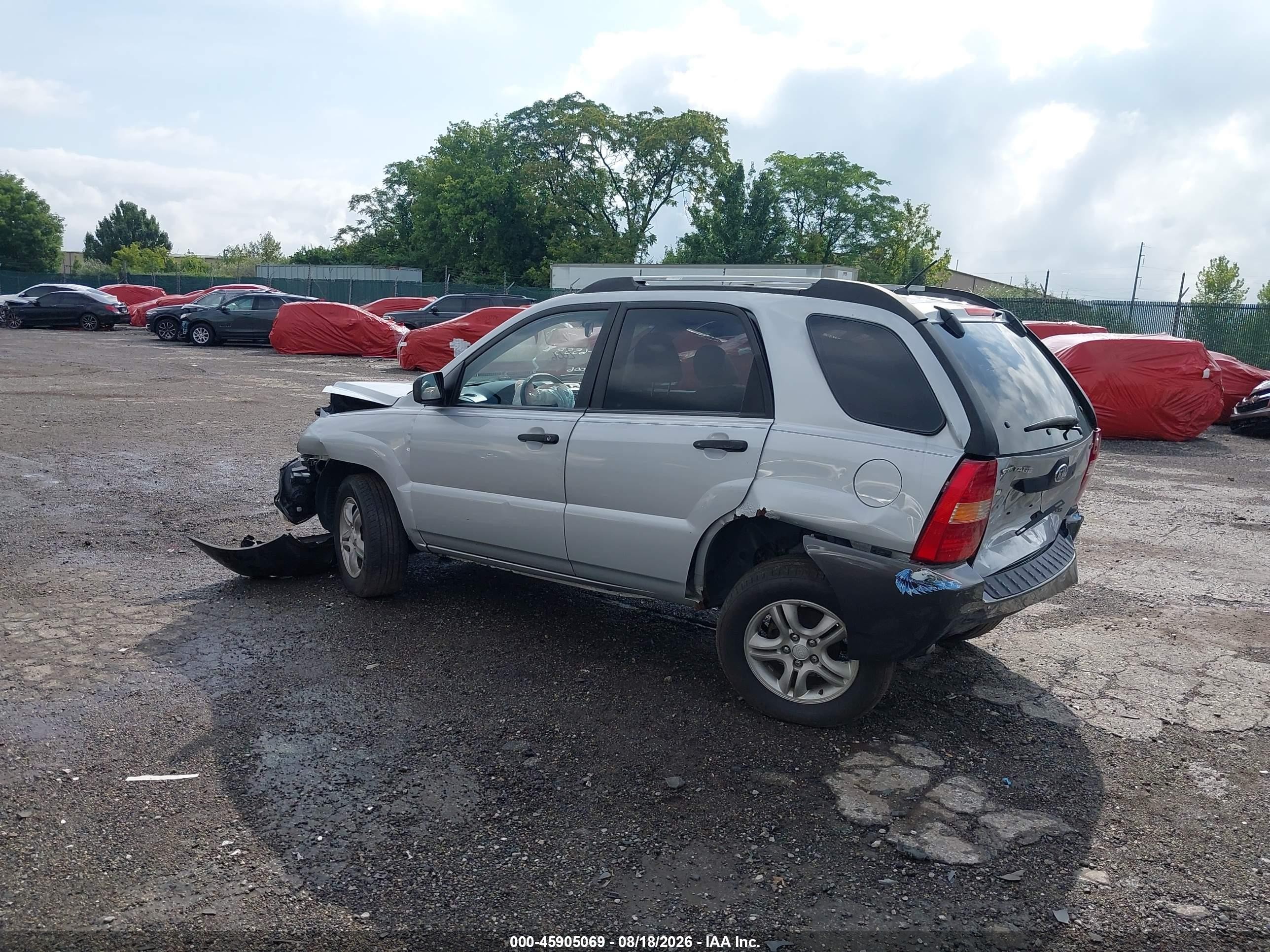 2006 Kia Sportage Ex V6/lx V6 Silver vin: KNDJF723467286454